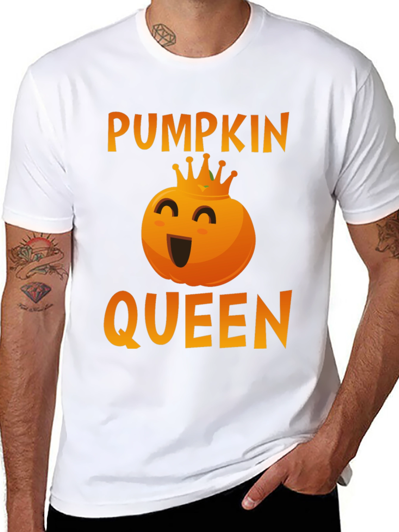Pumpkin Queen Graphic Tee - Halloween Apparel