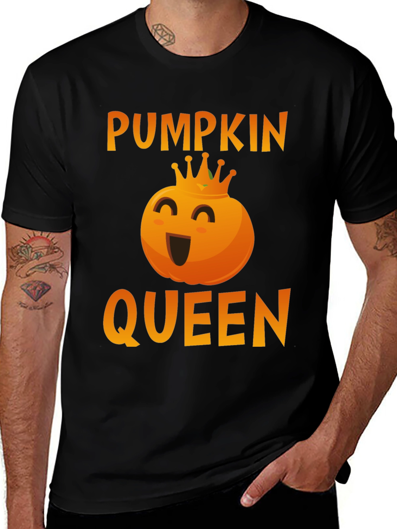 Pumpkin Queen Graphic Tee - Halloween Apparel