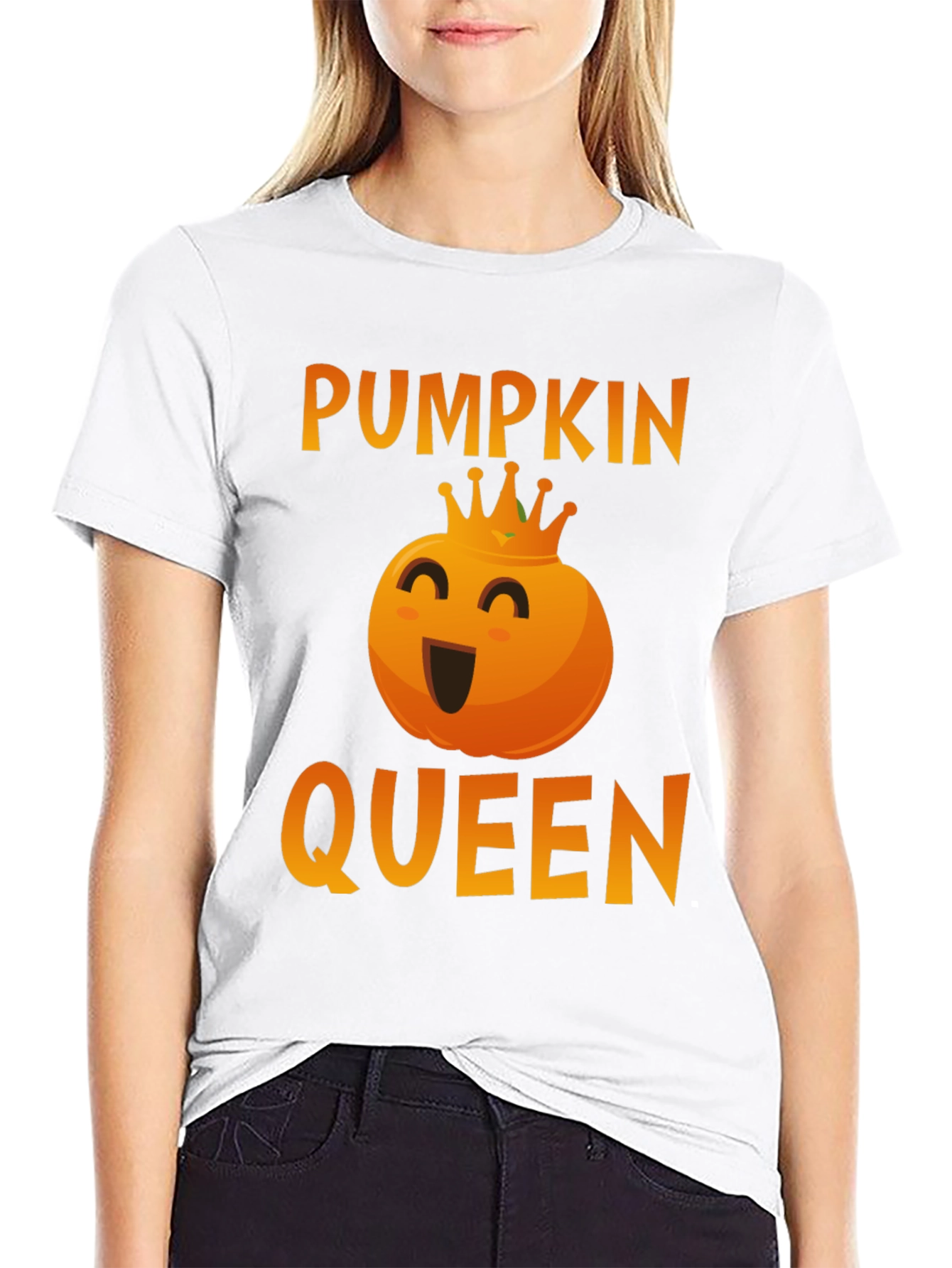 Pumpkin Queen Graphic Tee - Halloween Apparel