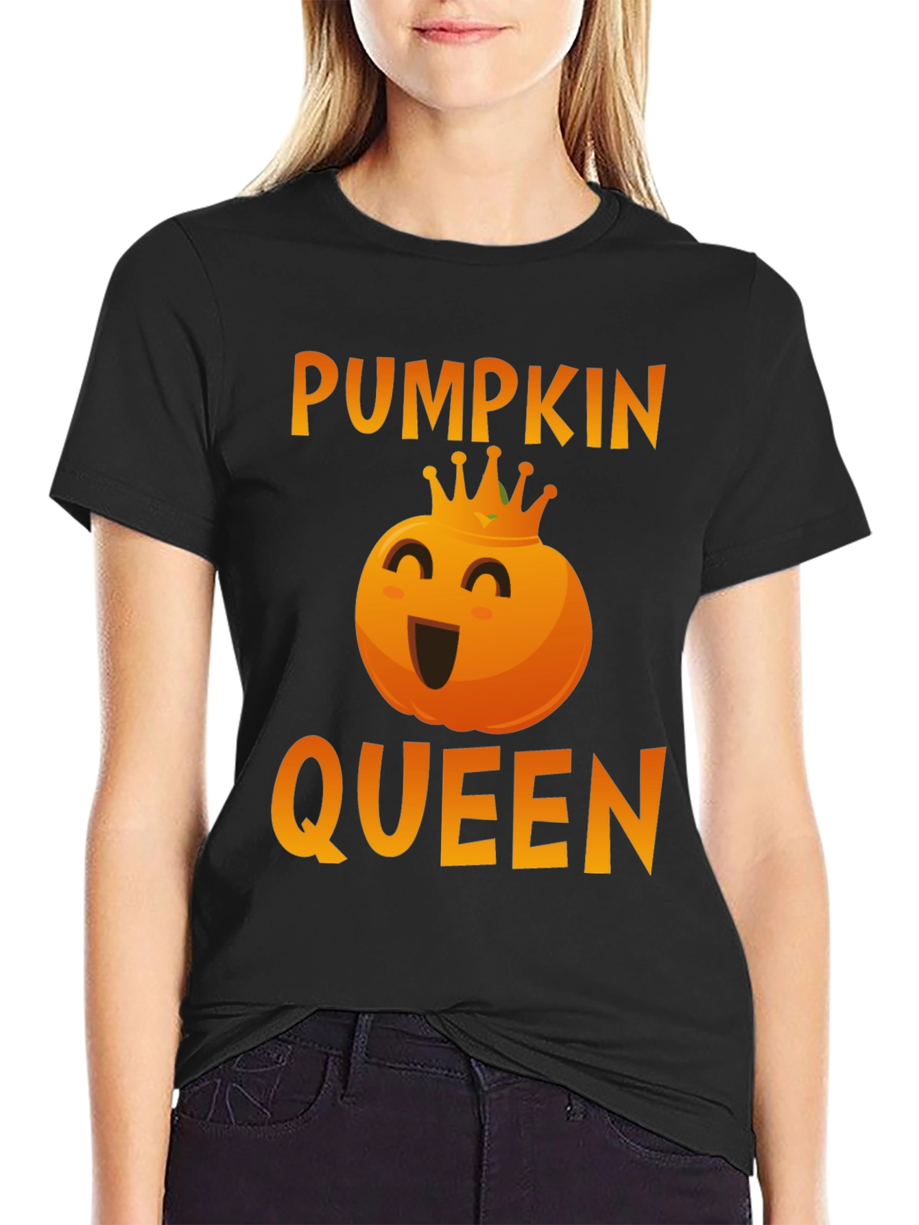 Pumpkin Queen Graphic Tee - Halloween Apparel