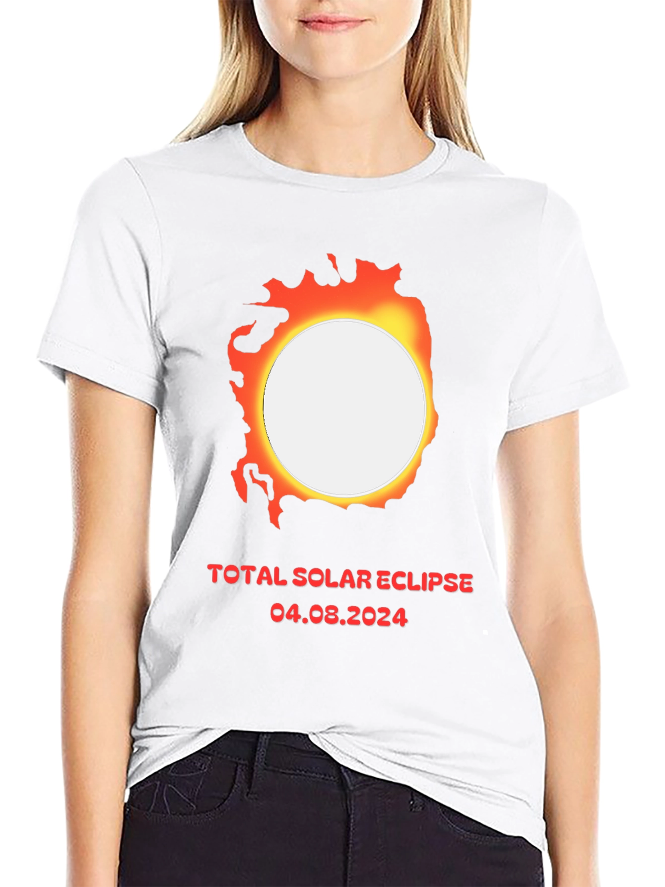 Total Solar Eclipse 2024 Graphic T-Shirt