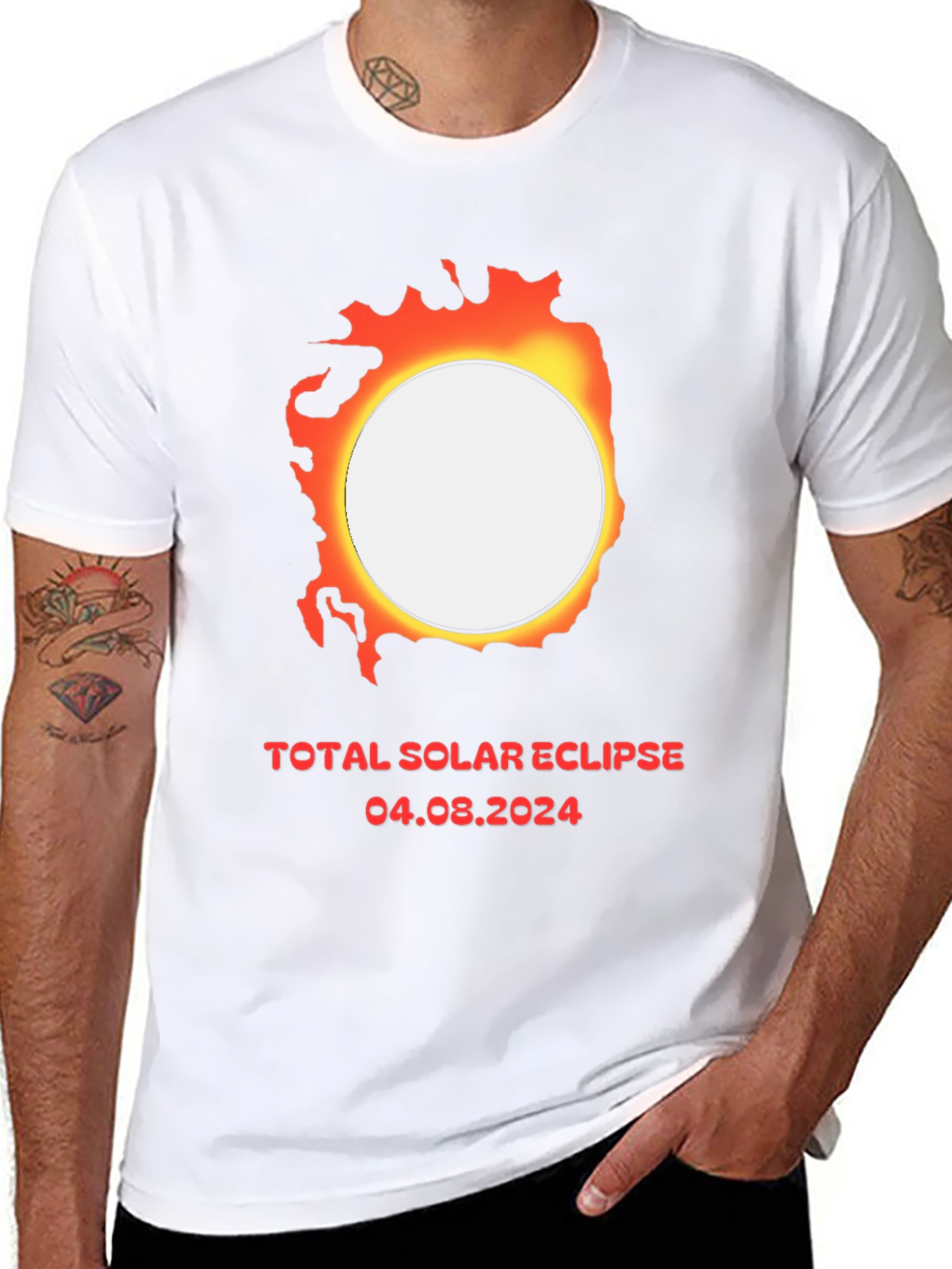 Total Solar Eclipse 2024 Graphic T-Shirt