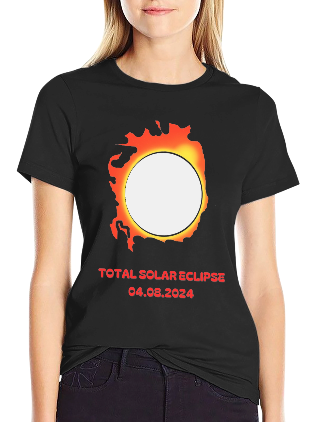 Total Solar Eclipse 2024 Graphic T-Shirt