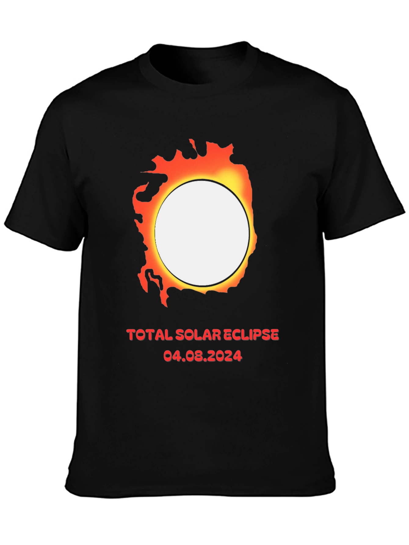 Total Solar Eclipse 2024 Graphic T-Shirt