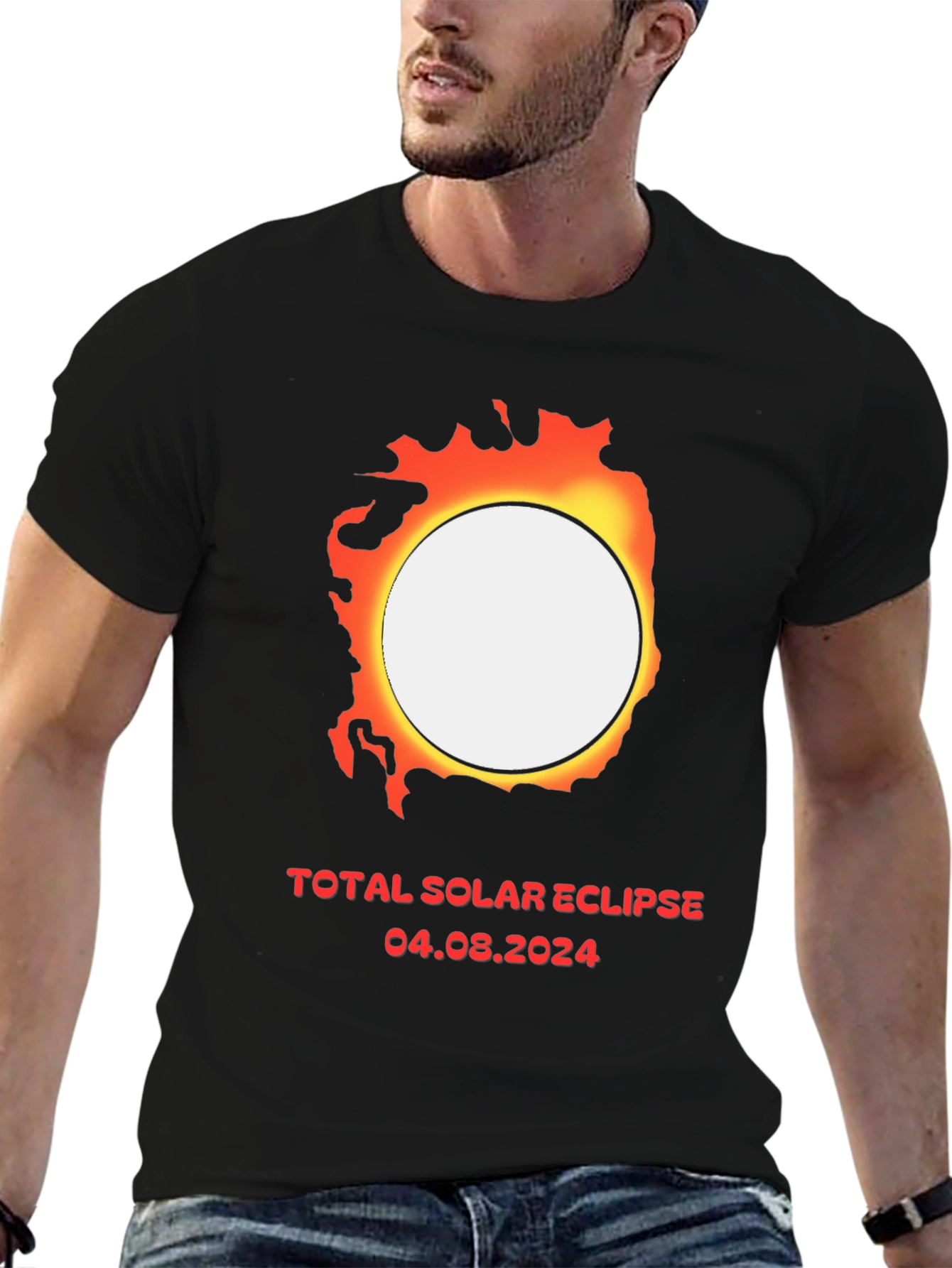 Total Solar Eclipse 2024 Graphic T-Shirt