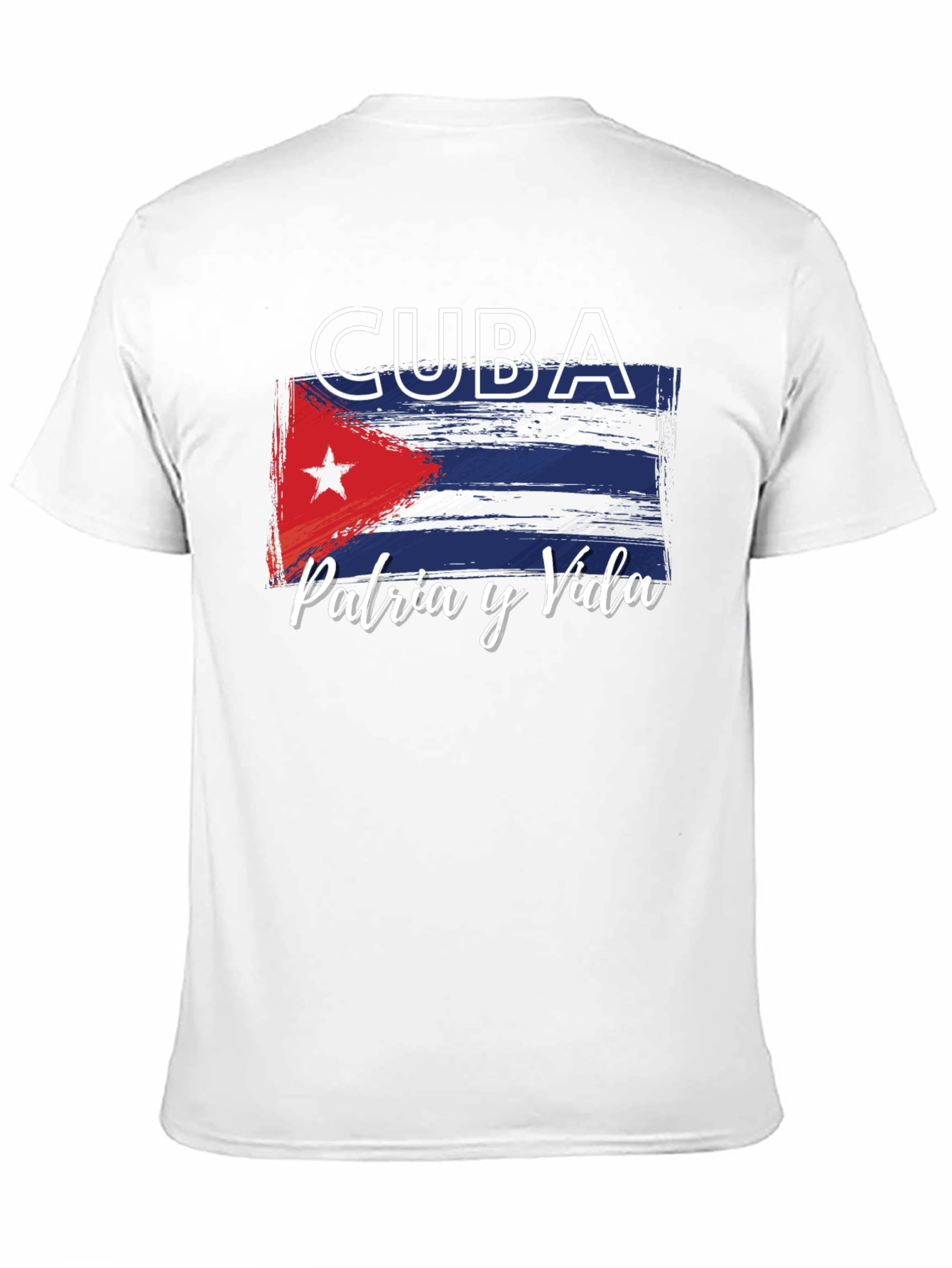 Cuba Flag T-Shirt Patria y Vida