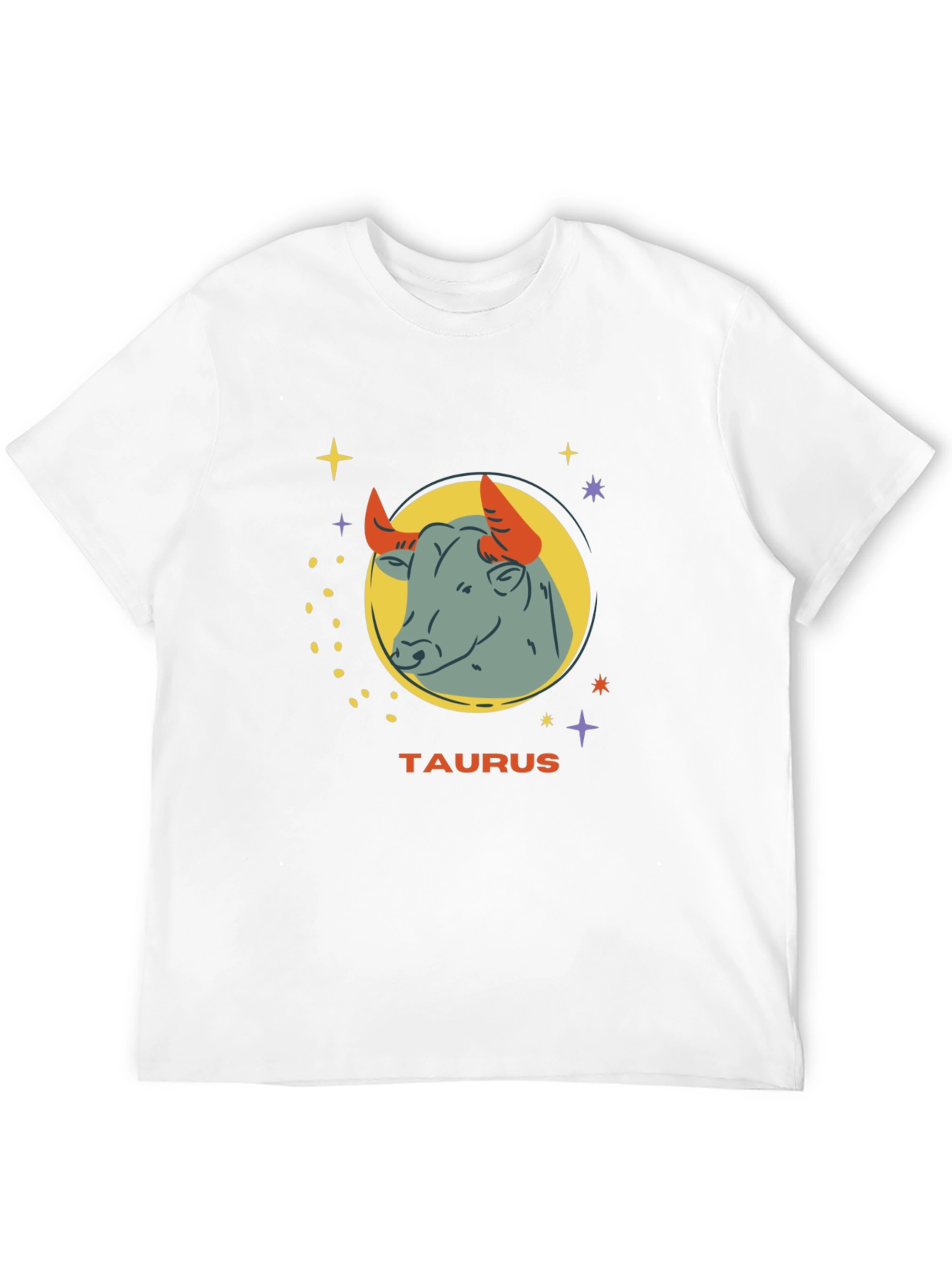 Taurus Zodiac Graphic Tee - Black Cotton Astrology Shirt