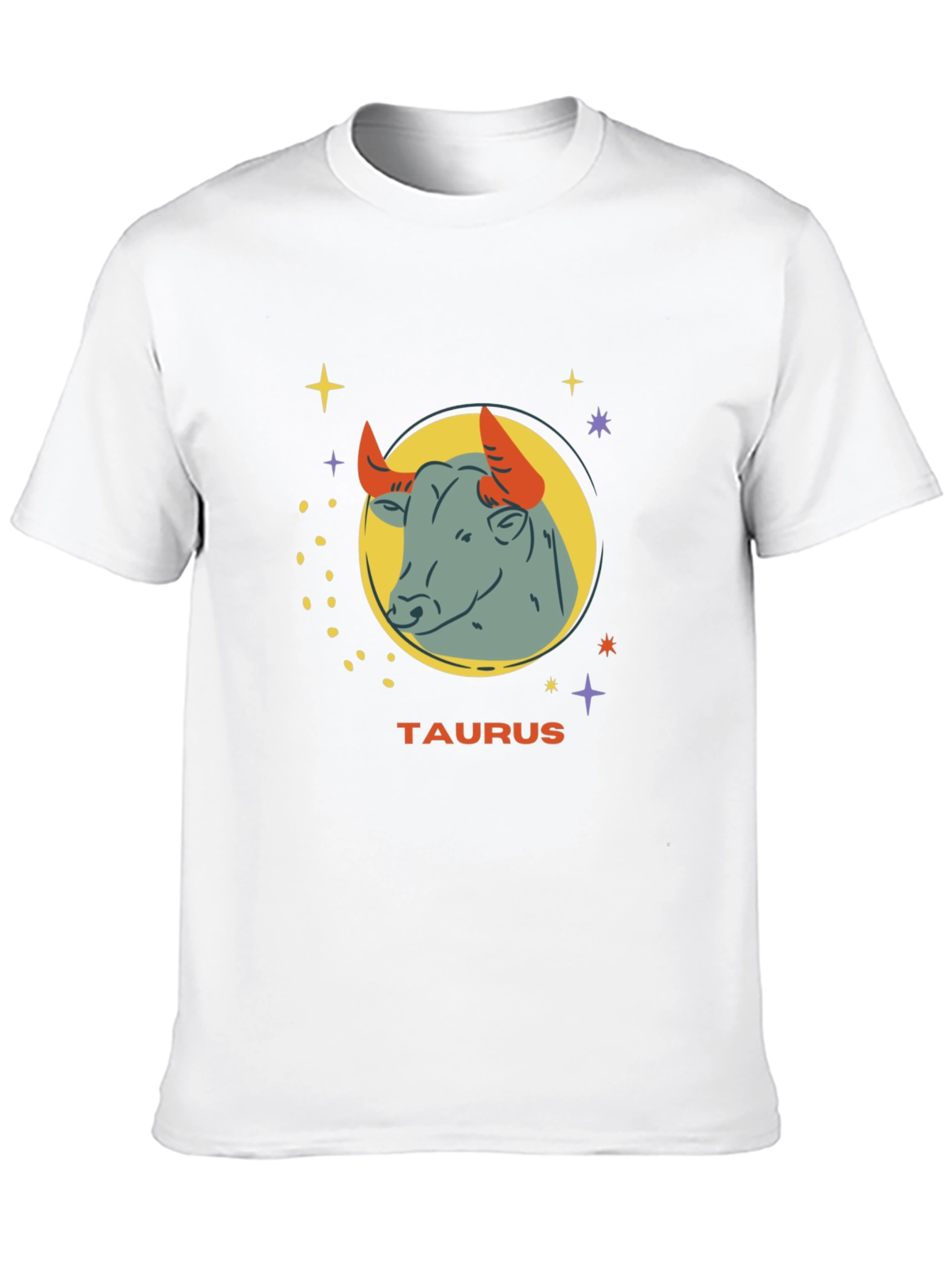 Taurus Zodiac Graphic Tee - Black Cotton Astrology Shirt
