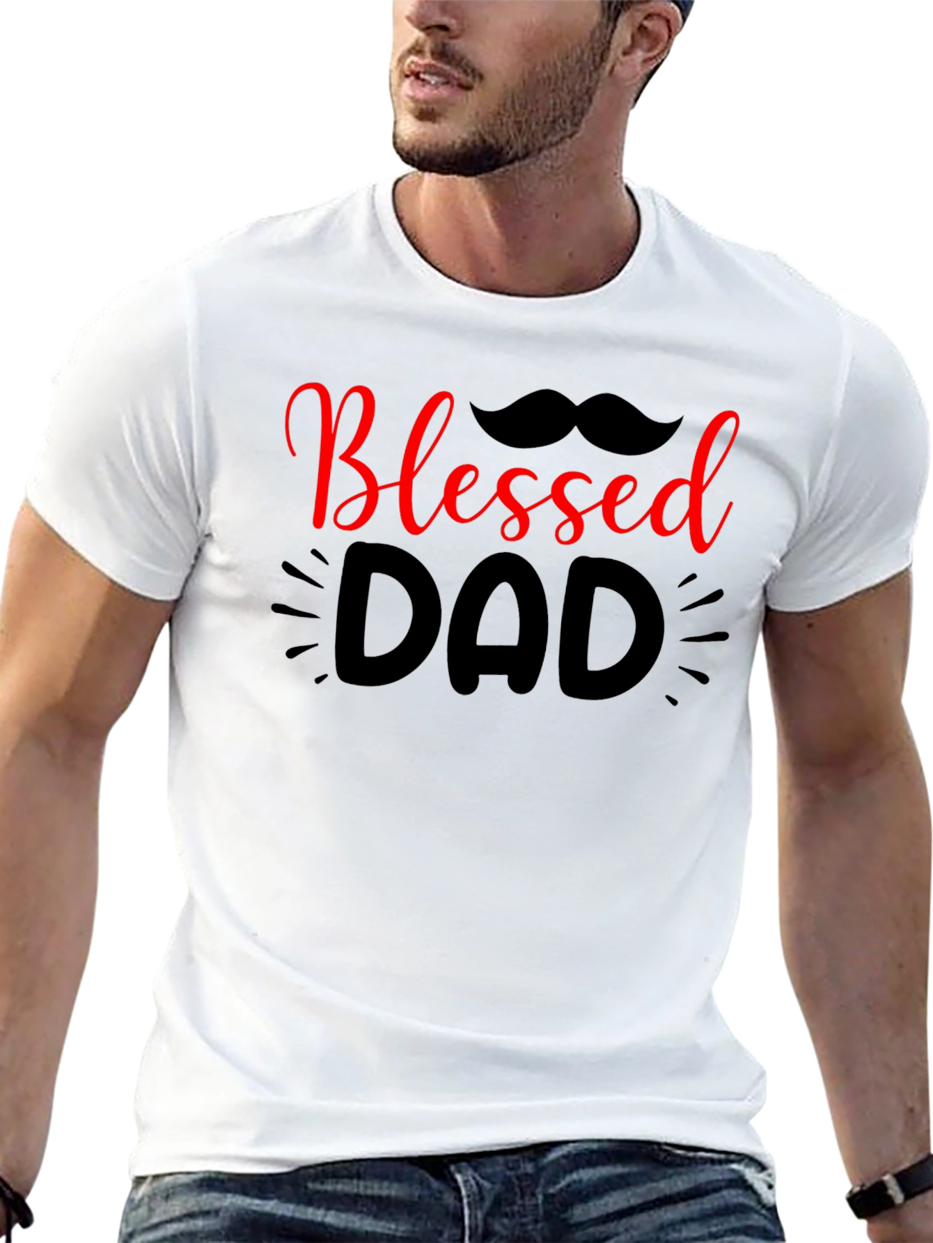Blessed Dad Black T-Shirt