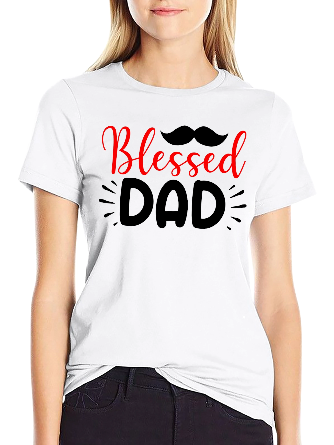 Blessed Dad Black T-Shirt