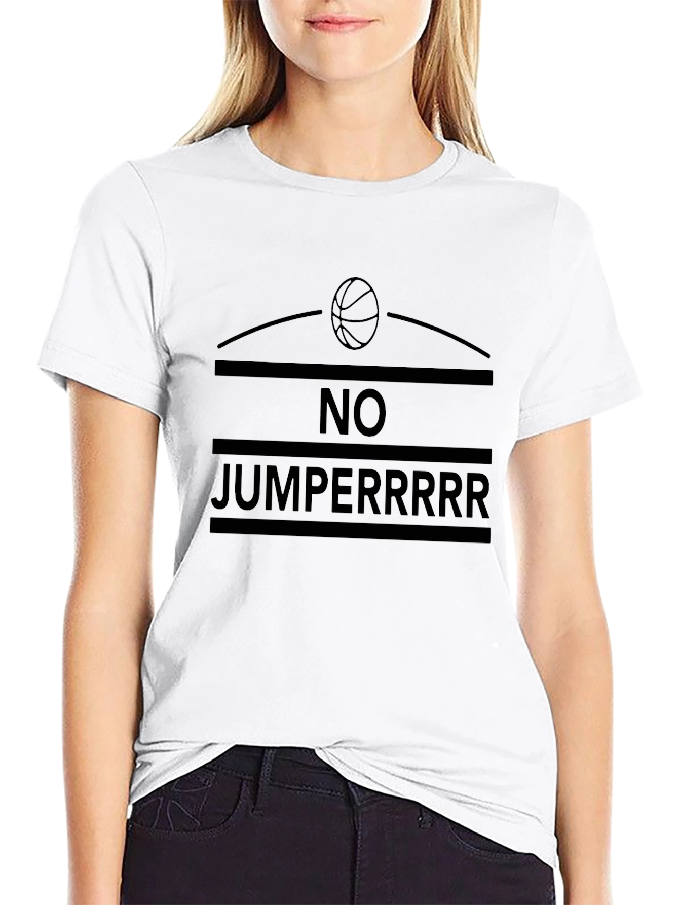 No Jumperrrr Graphic Tee - Black T-Shirt