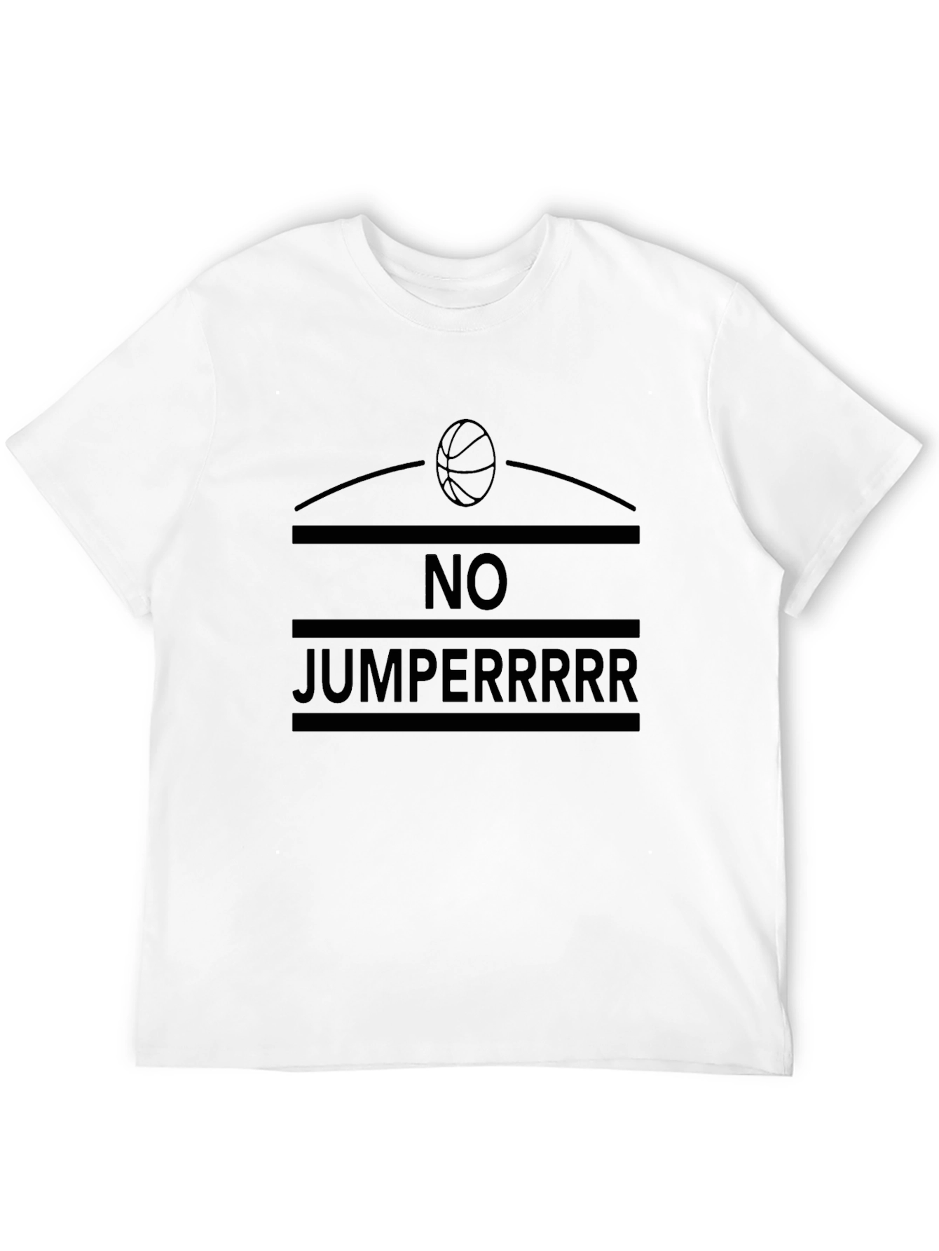 No Jumperrrr Graphic Tee - Black T-Shirt