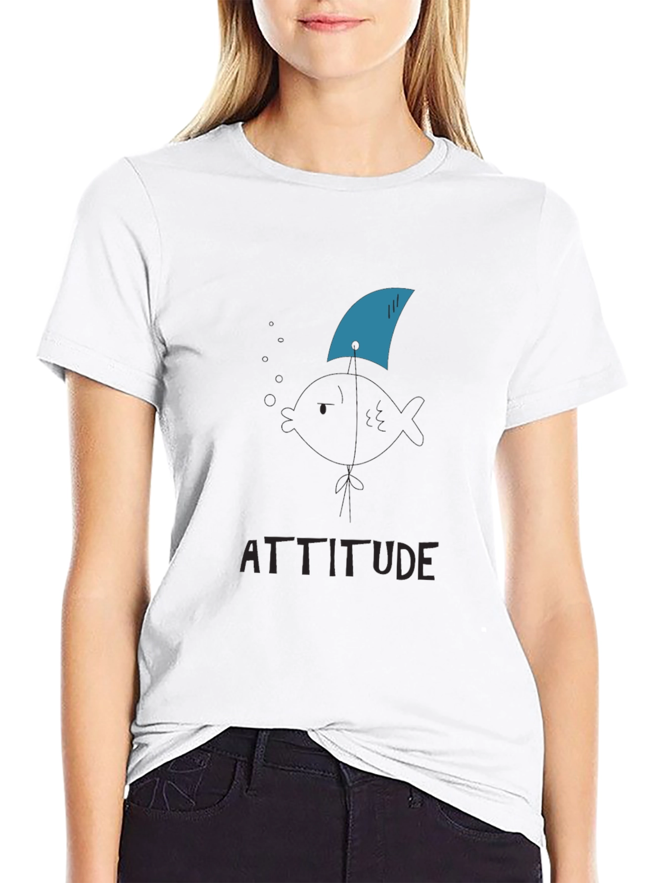 Shark Attitude T-Shirt - Black