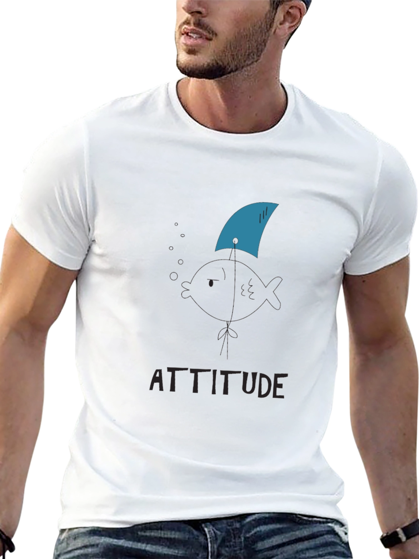 Shark Attitude T-Shirt - Black