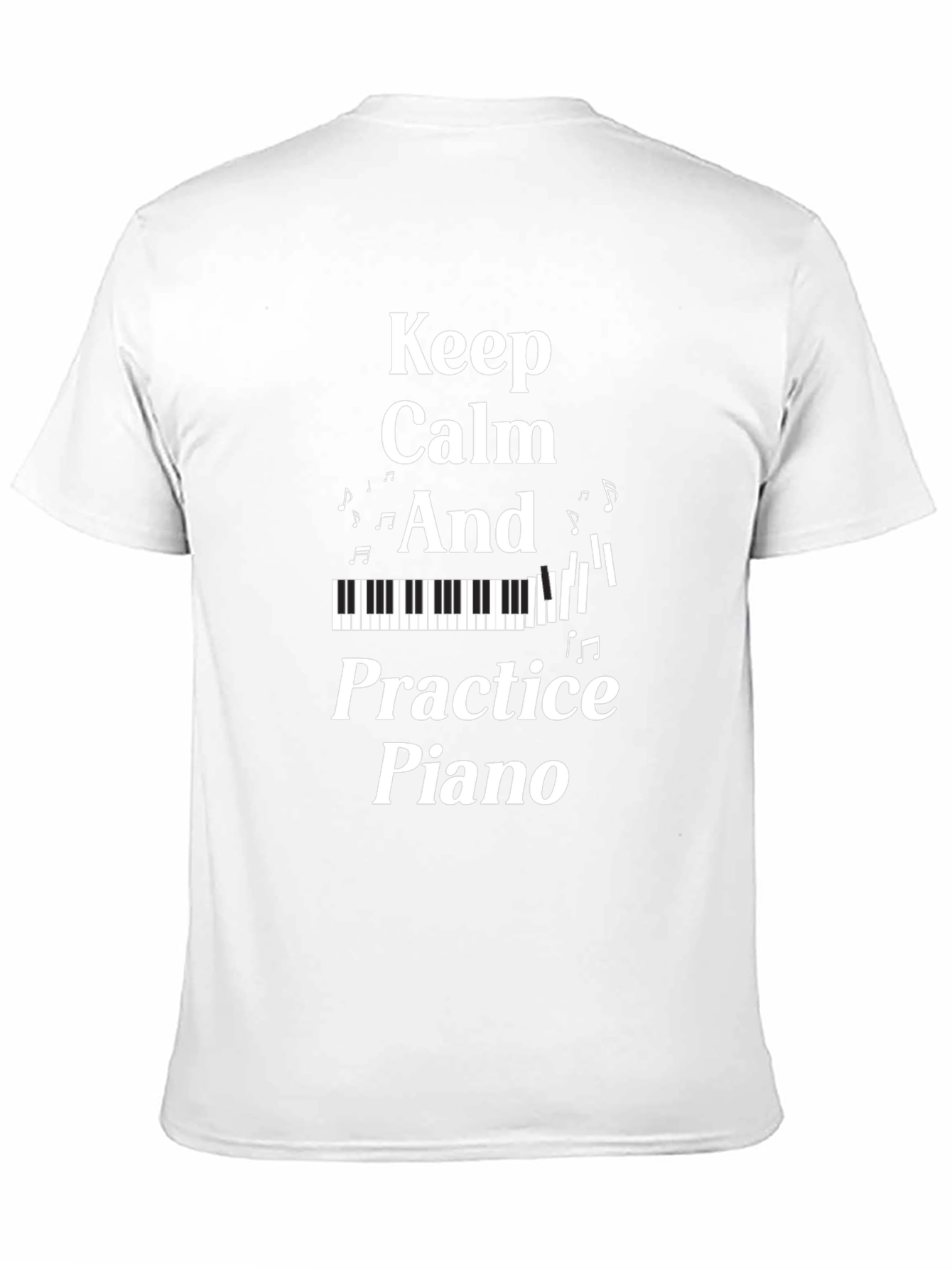 Keep Calm and Practice Piano Graphic T-Shirt