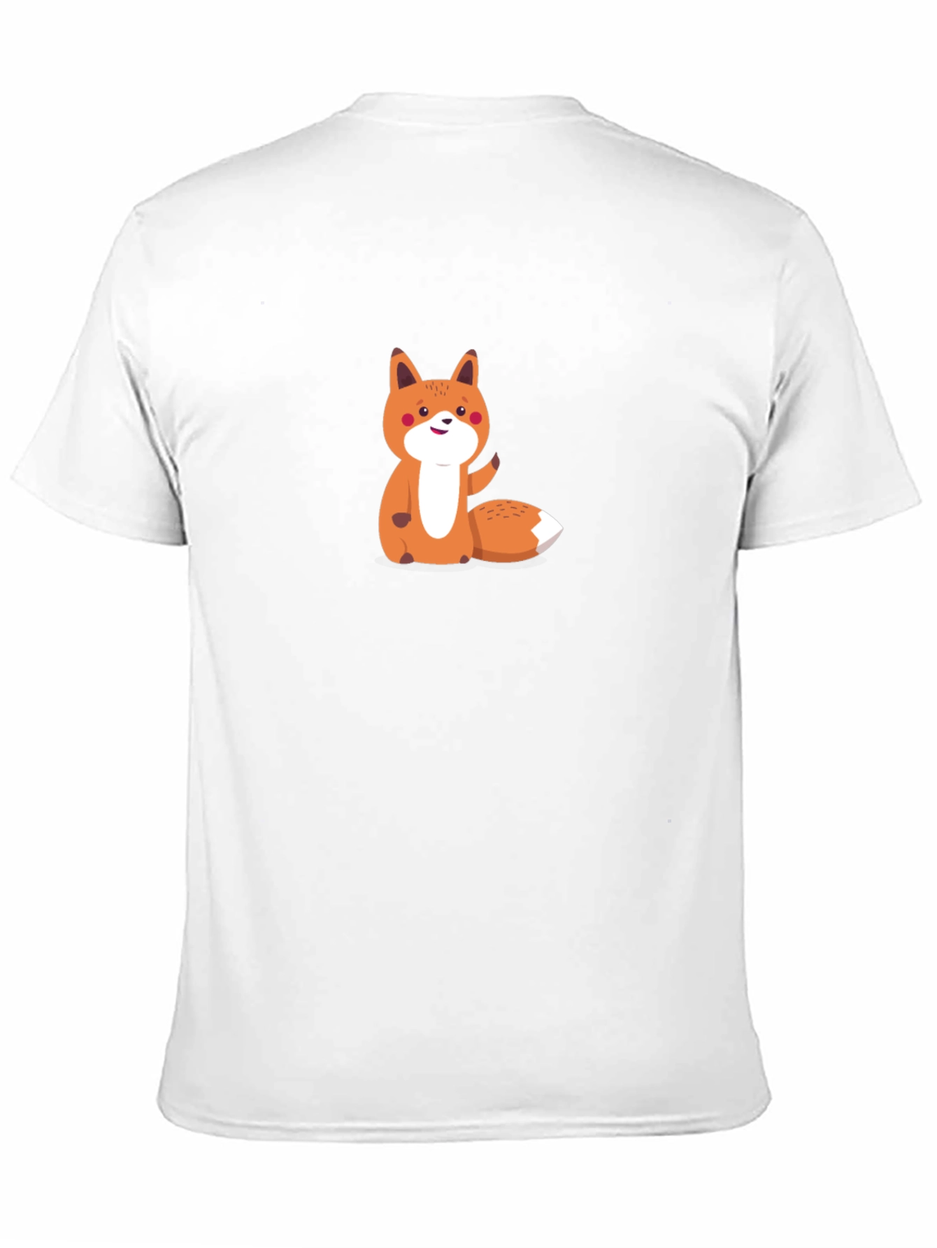Cute Fox Graphic Tee - Mens Black T-Shirt