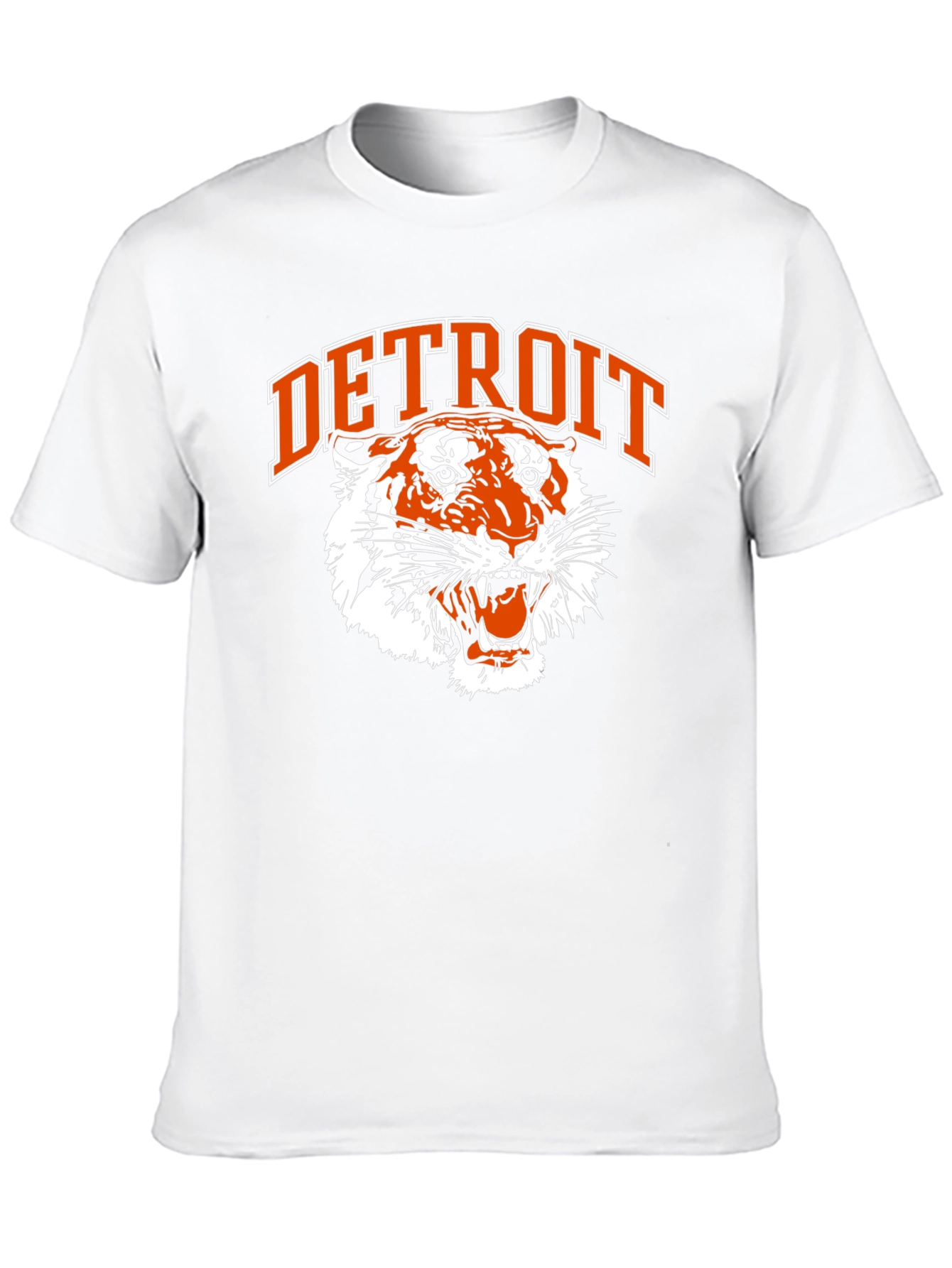 Detroit Tigers Graphic Tee - Classic Black Cotton T-Shirt