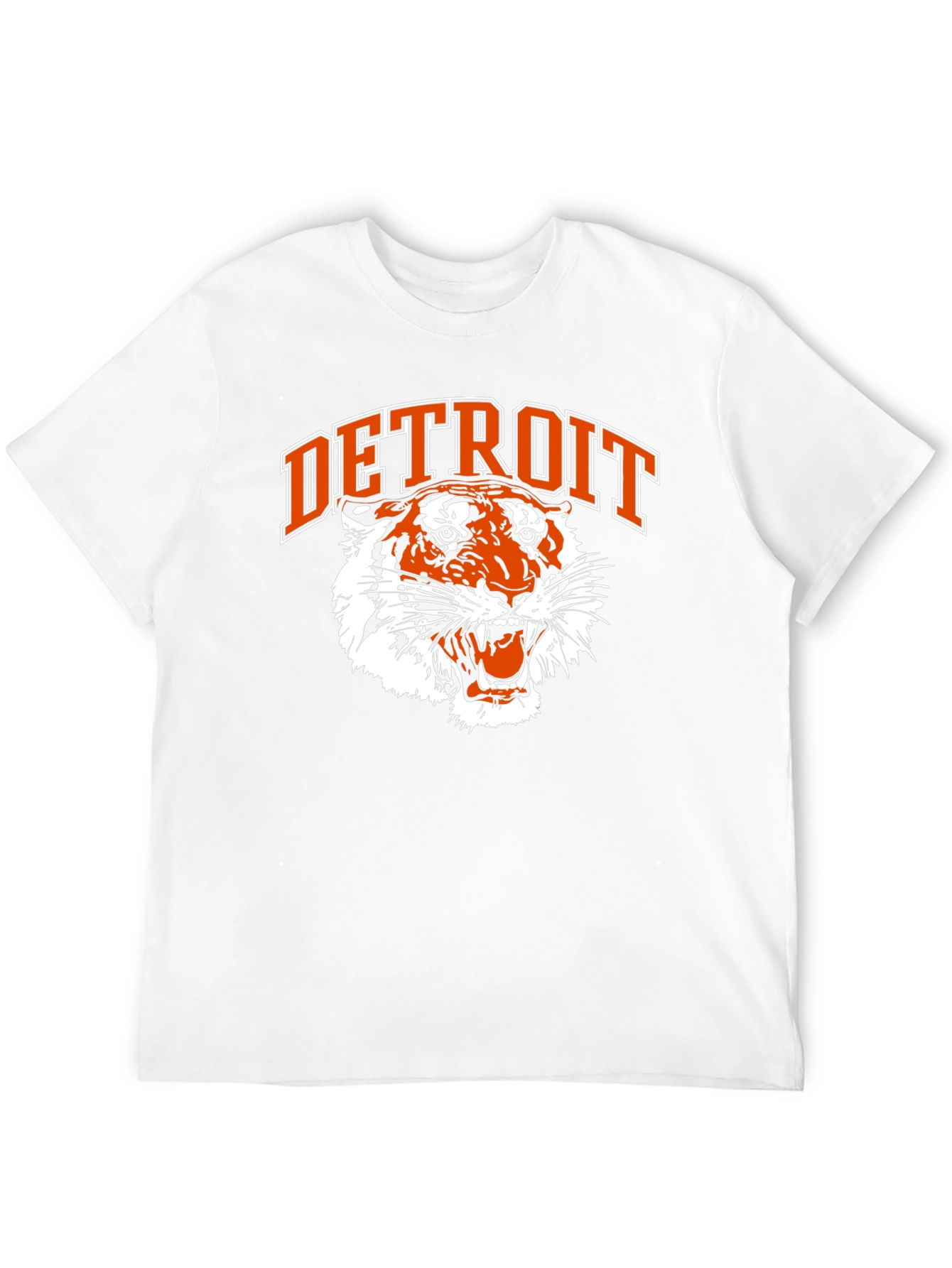 Detroit Tigers Graphic Tee - Classic Black Cotton T-Shirt