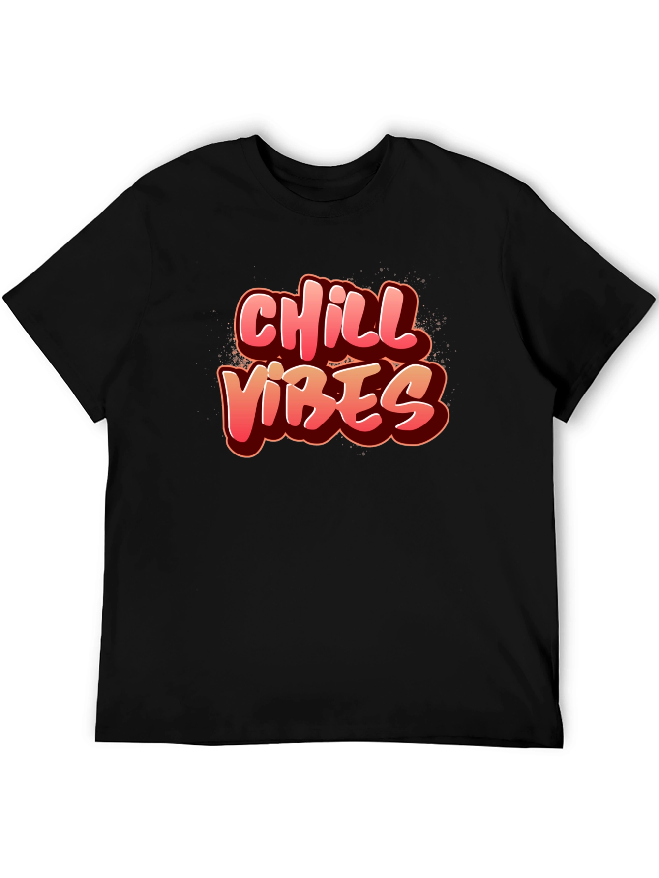 Chill Vibes Graphic Tee - Black