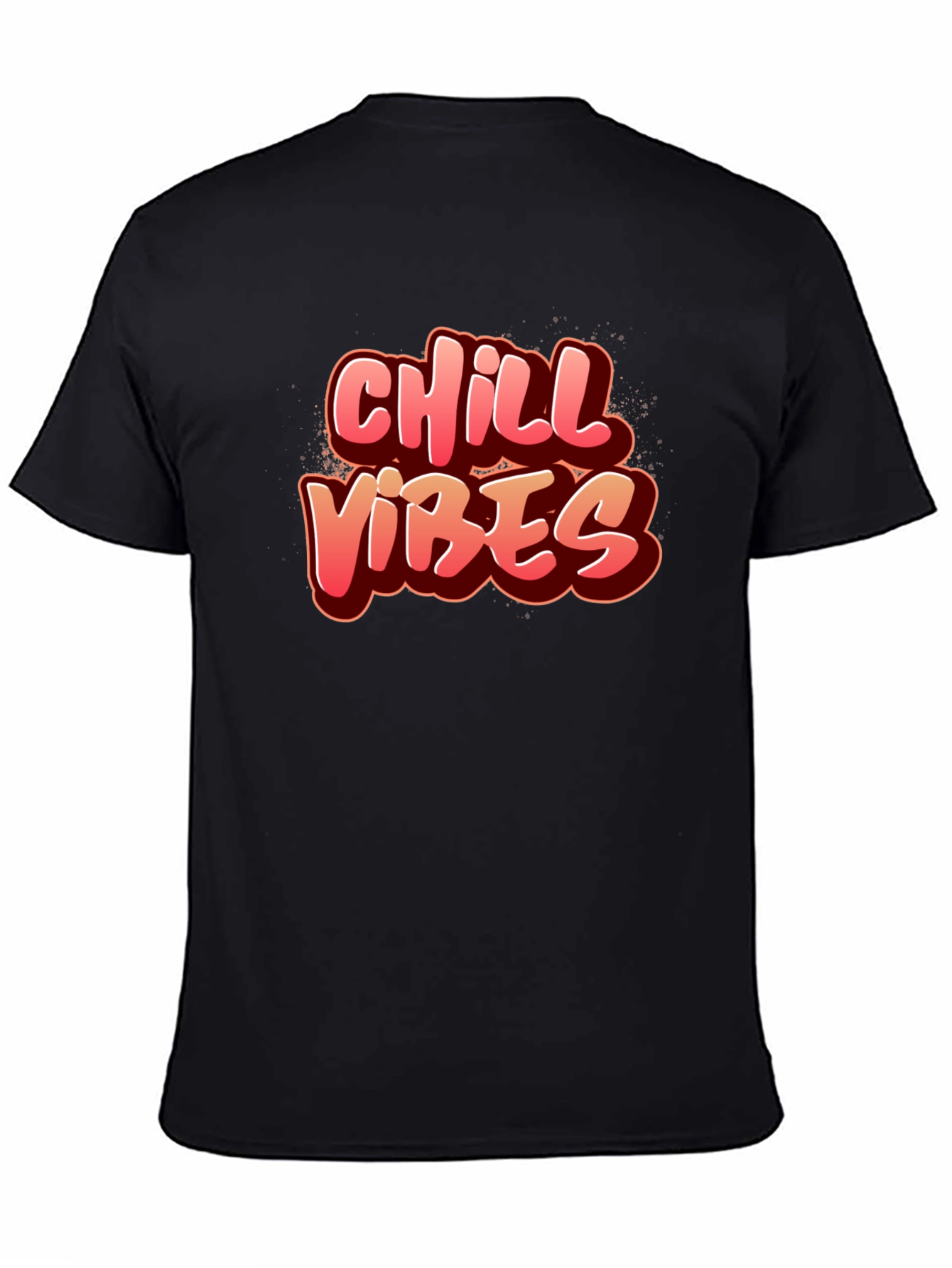 Chill Vibes Graphic Tee - Black