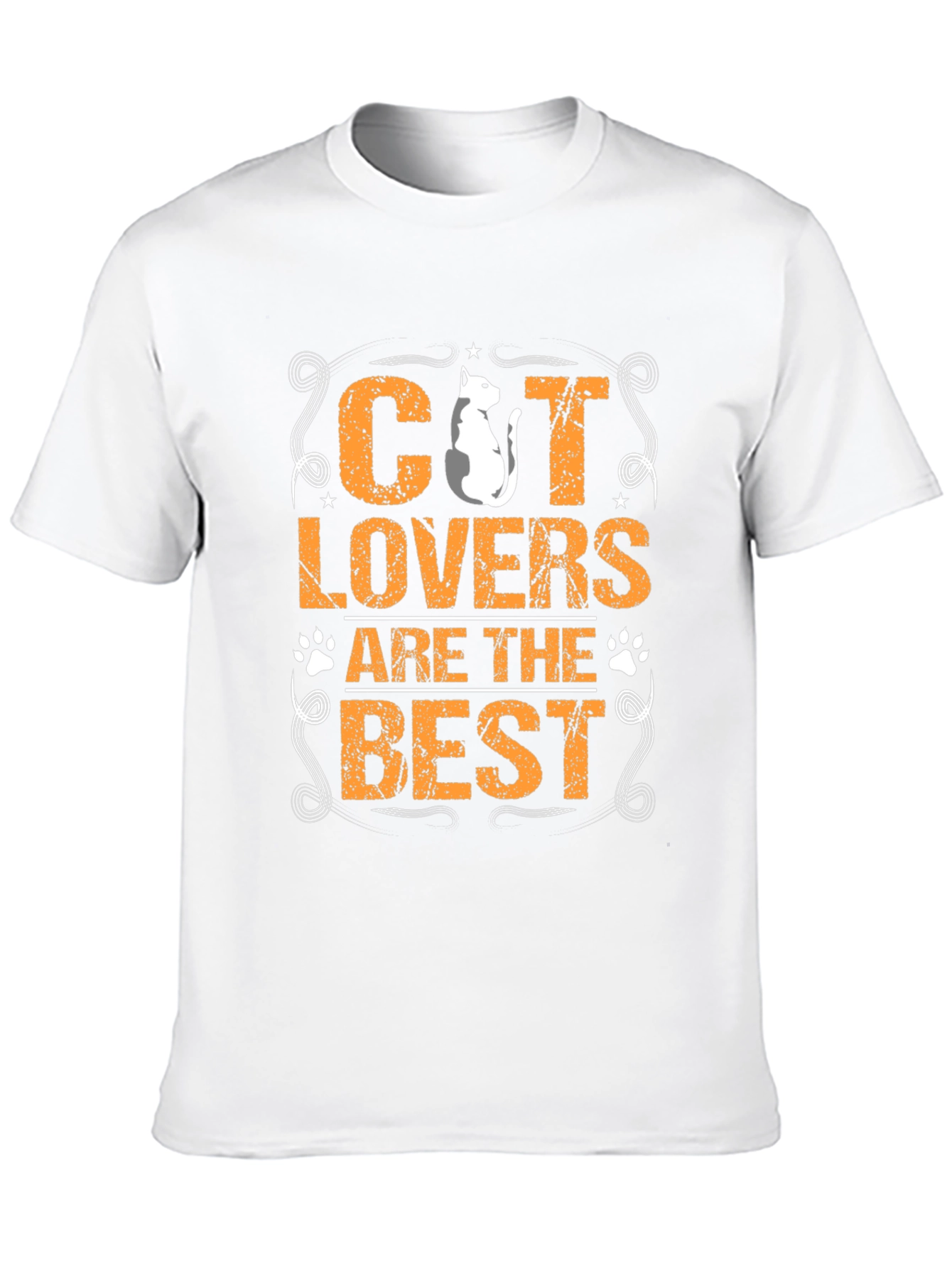 Cat Lovers Are The Best Black Graphic T-Shirt