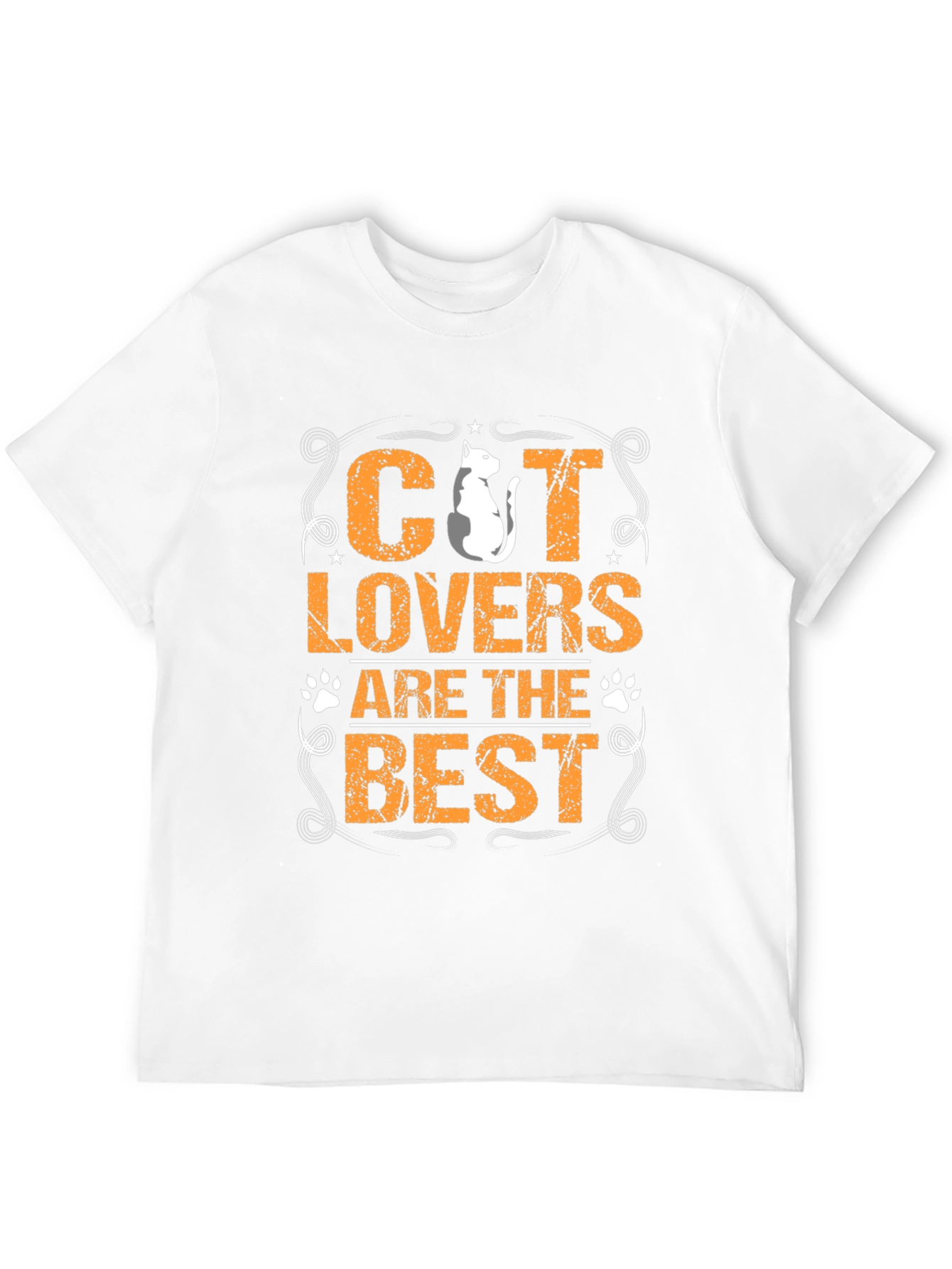 Cat Lovers Are The Best Black Graphic T-Shirt