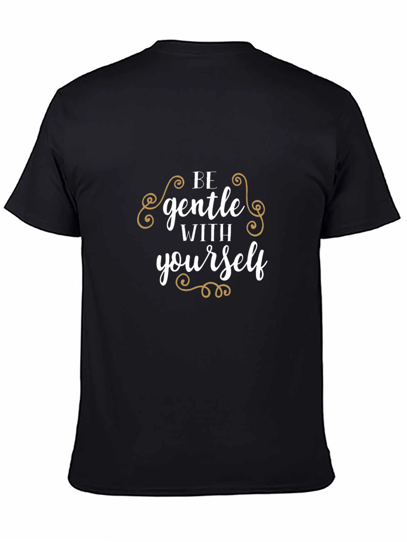 Be Gentle With Yourself - Black Graphic Tee
