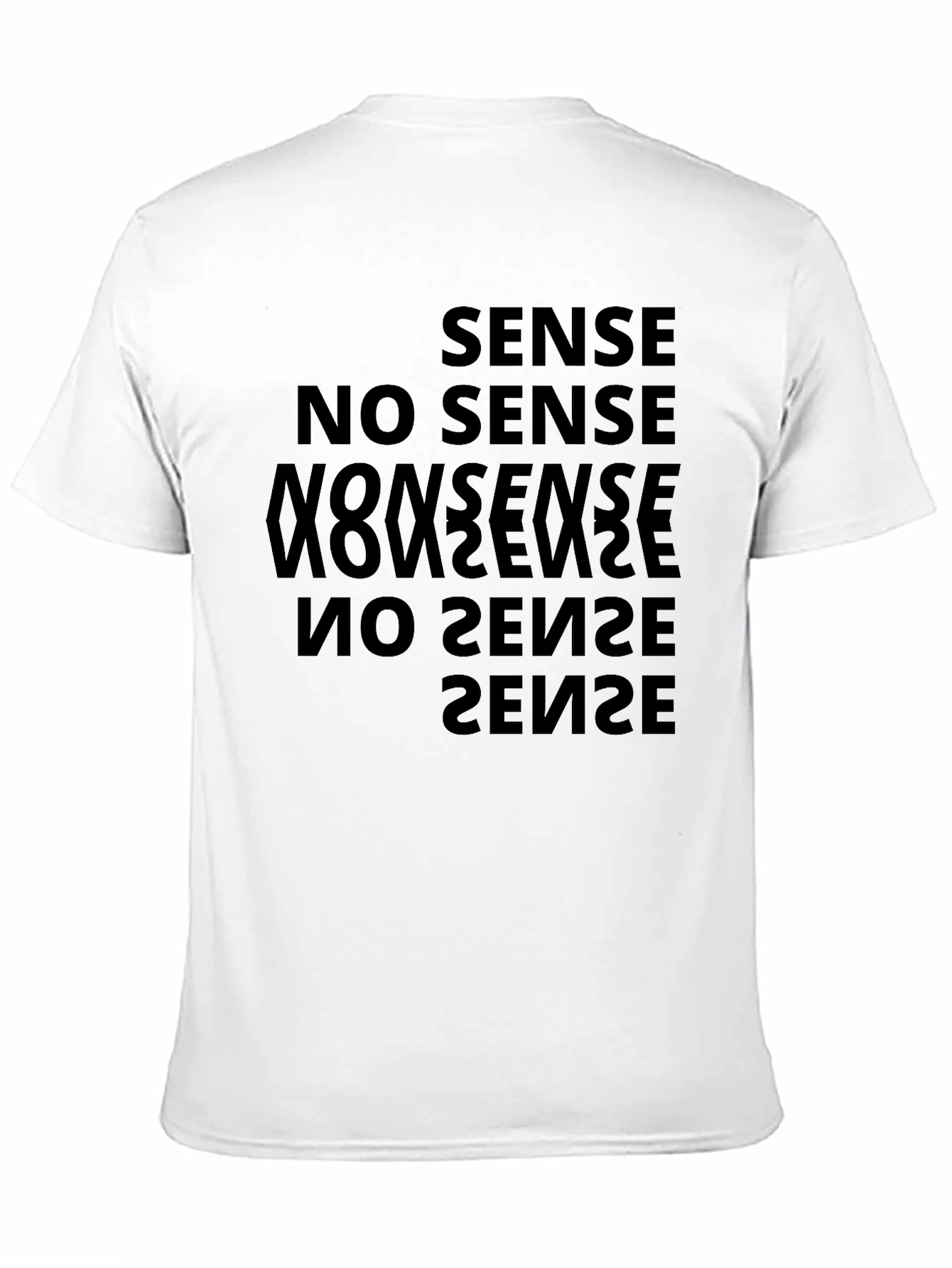 Sense No Sense Mens Black Graphic Tee