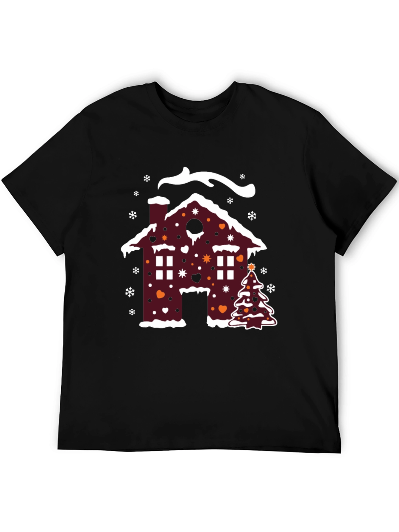 Festive Holiday Gingerbread House Christmas T-Shirt