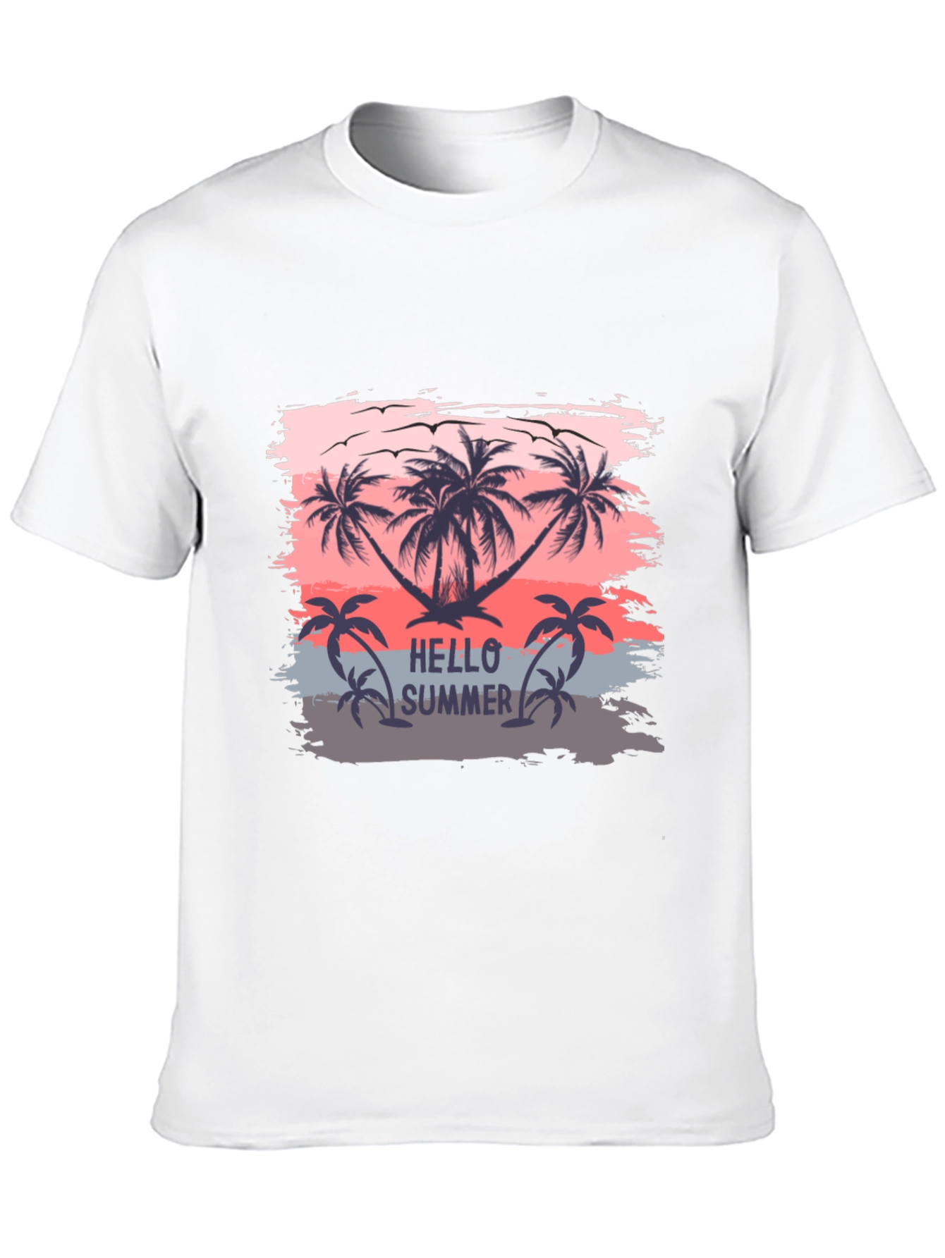 Hello Summer Palm Tree T-Shirt
