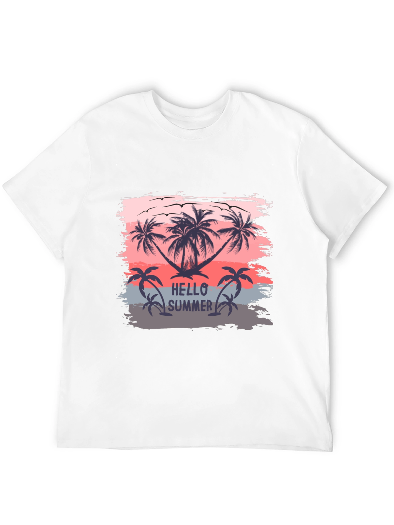 Hello Summer Palm Tree T-Shirt