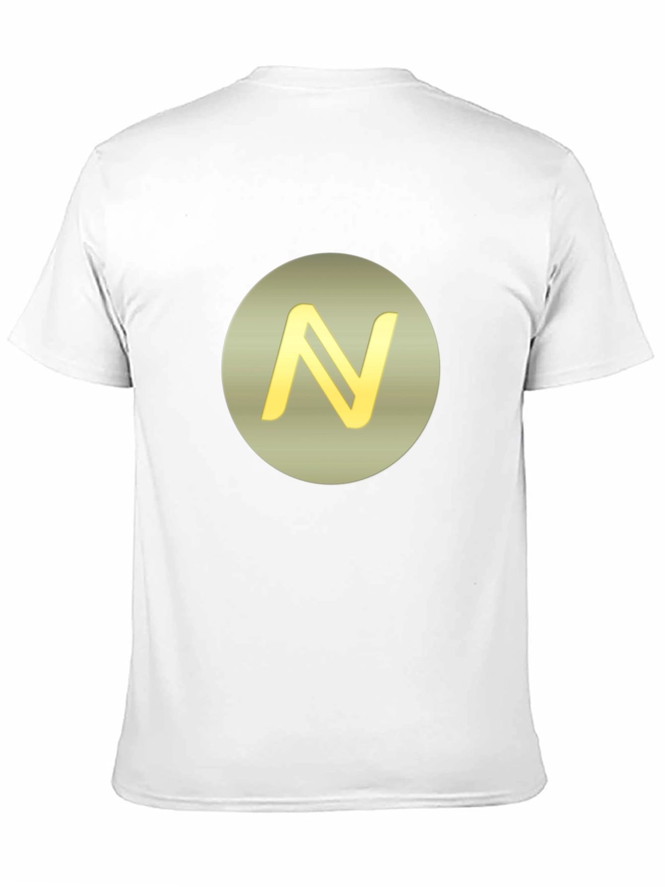 Stylish Black Tee with Golden N Logo