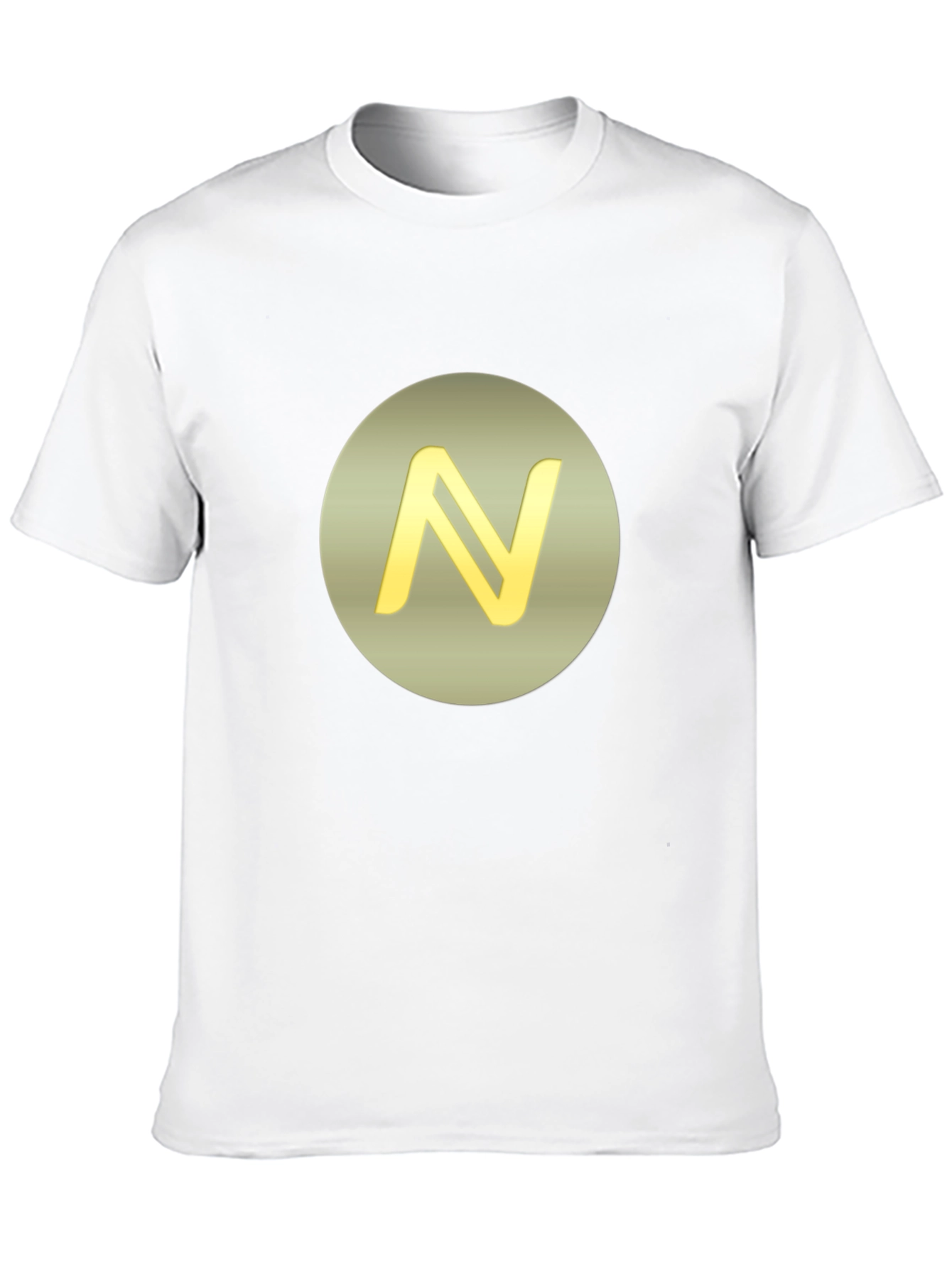 Stylish Black Tee with Golden N Logo