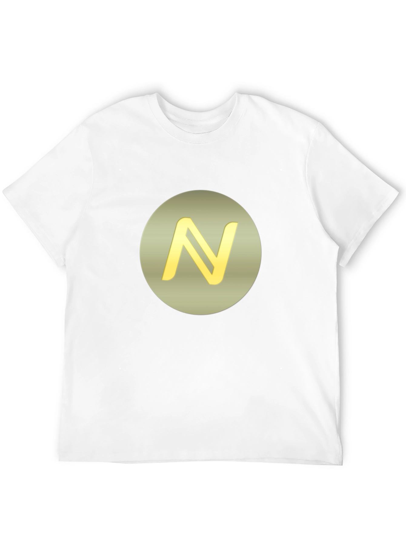 Stylish Black Tee with Golden N Logo