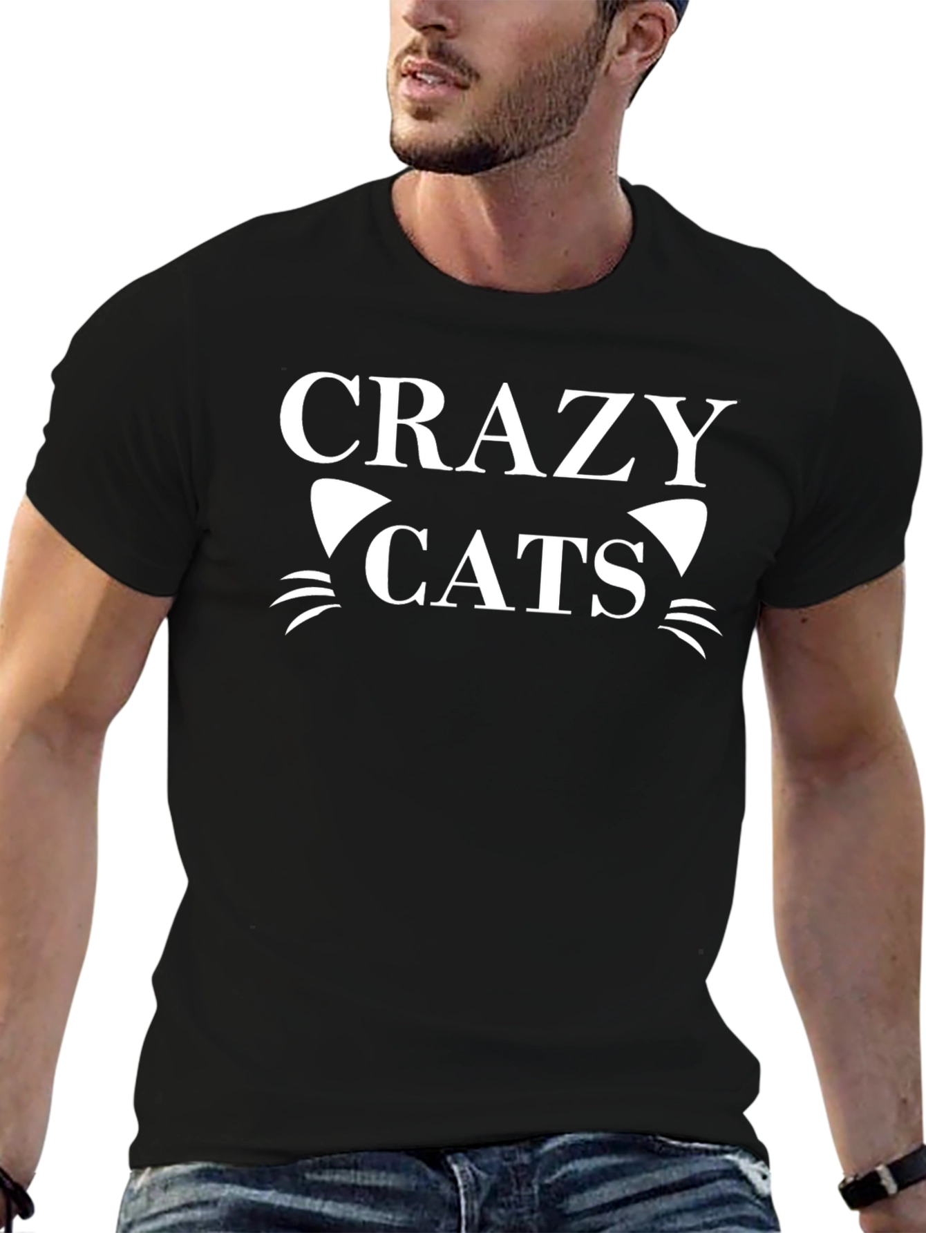 Crazy Cats T-Shirt - Stylish Graphic Tee