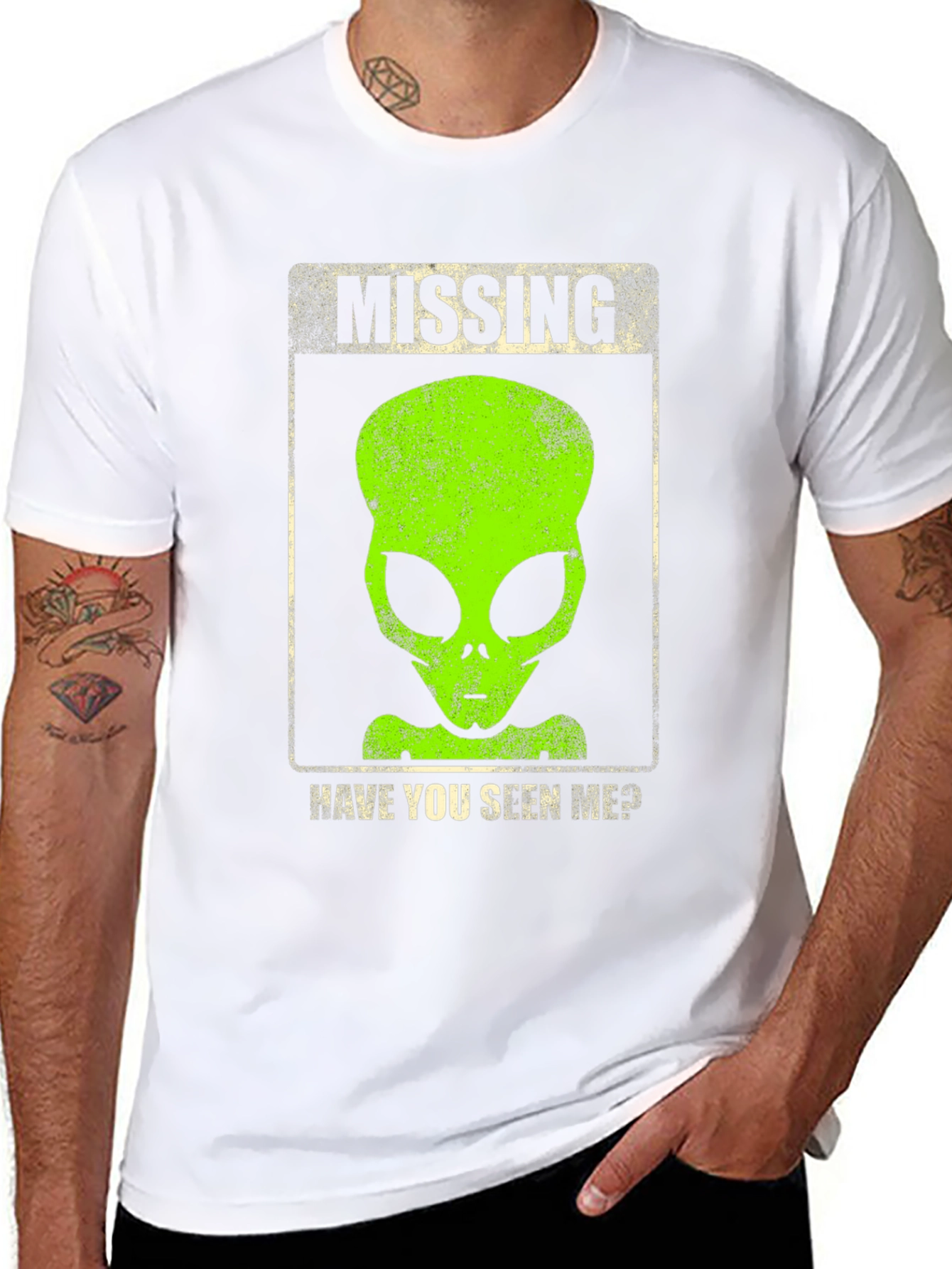 Missing Alien Graphic T-Shirt