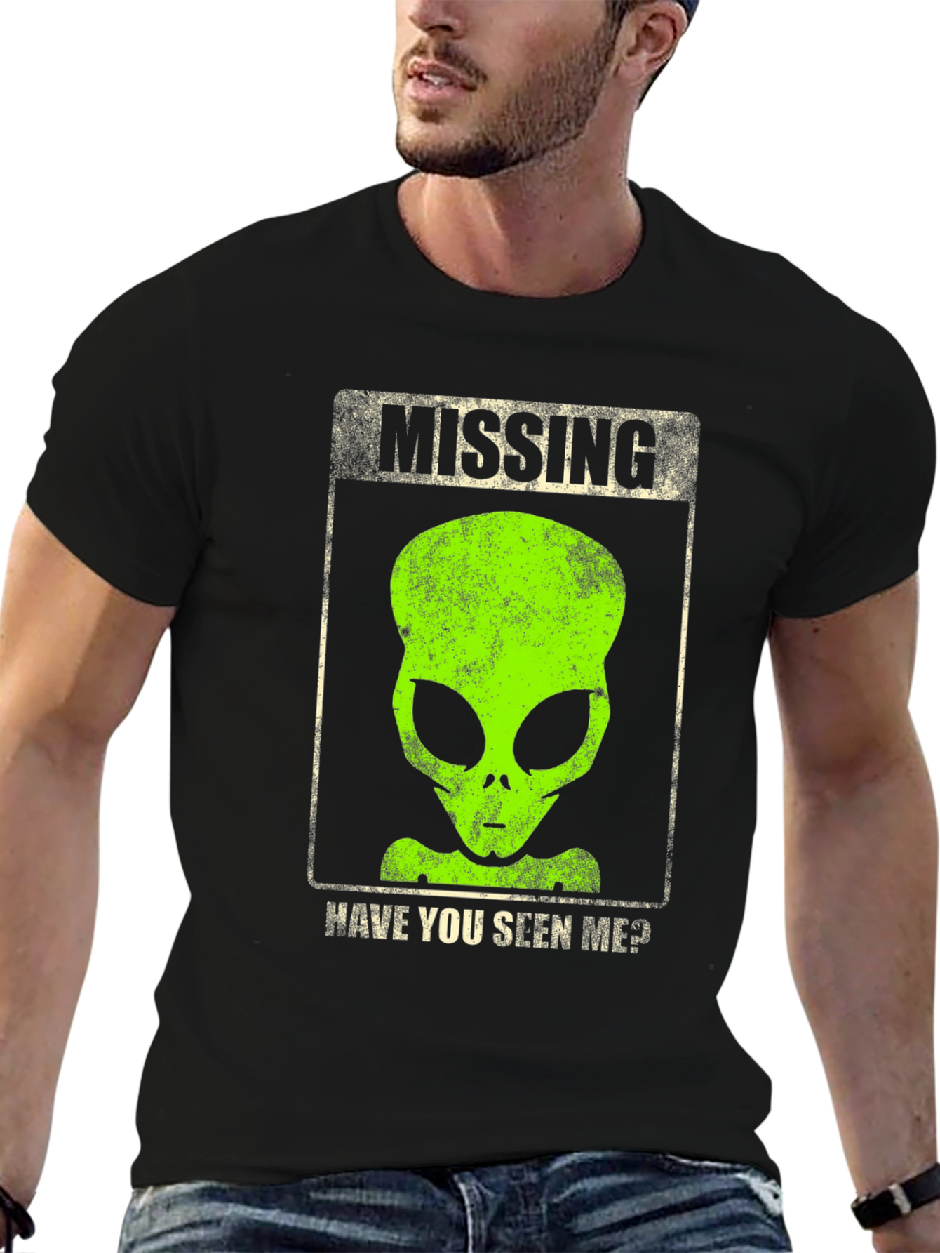 Missing Alien Graphic T-Shirt