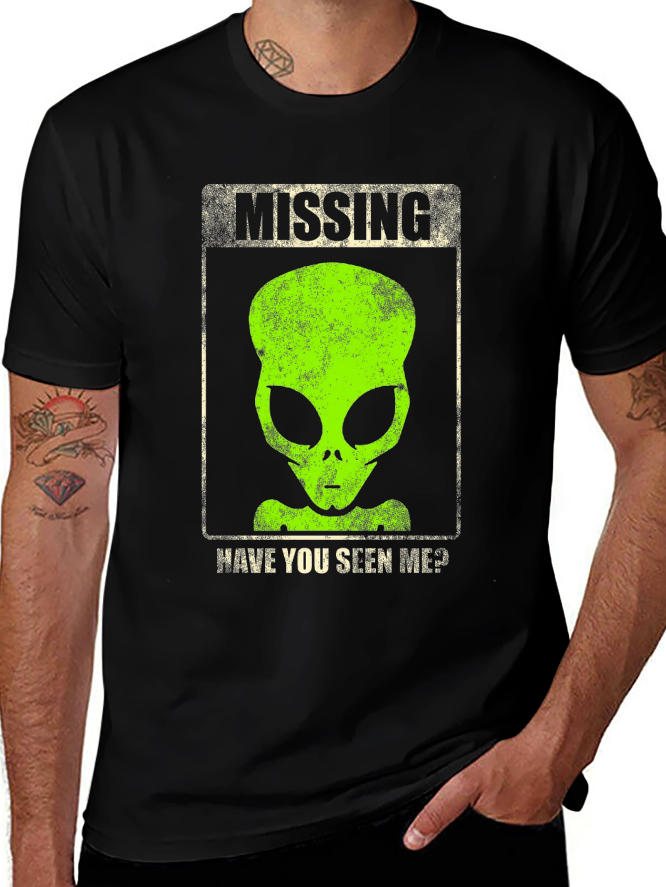 Missing Alien Graphic T-Shirt
