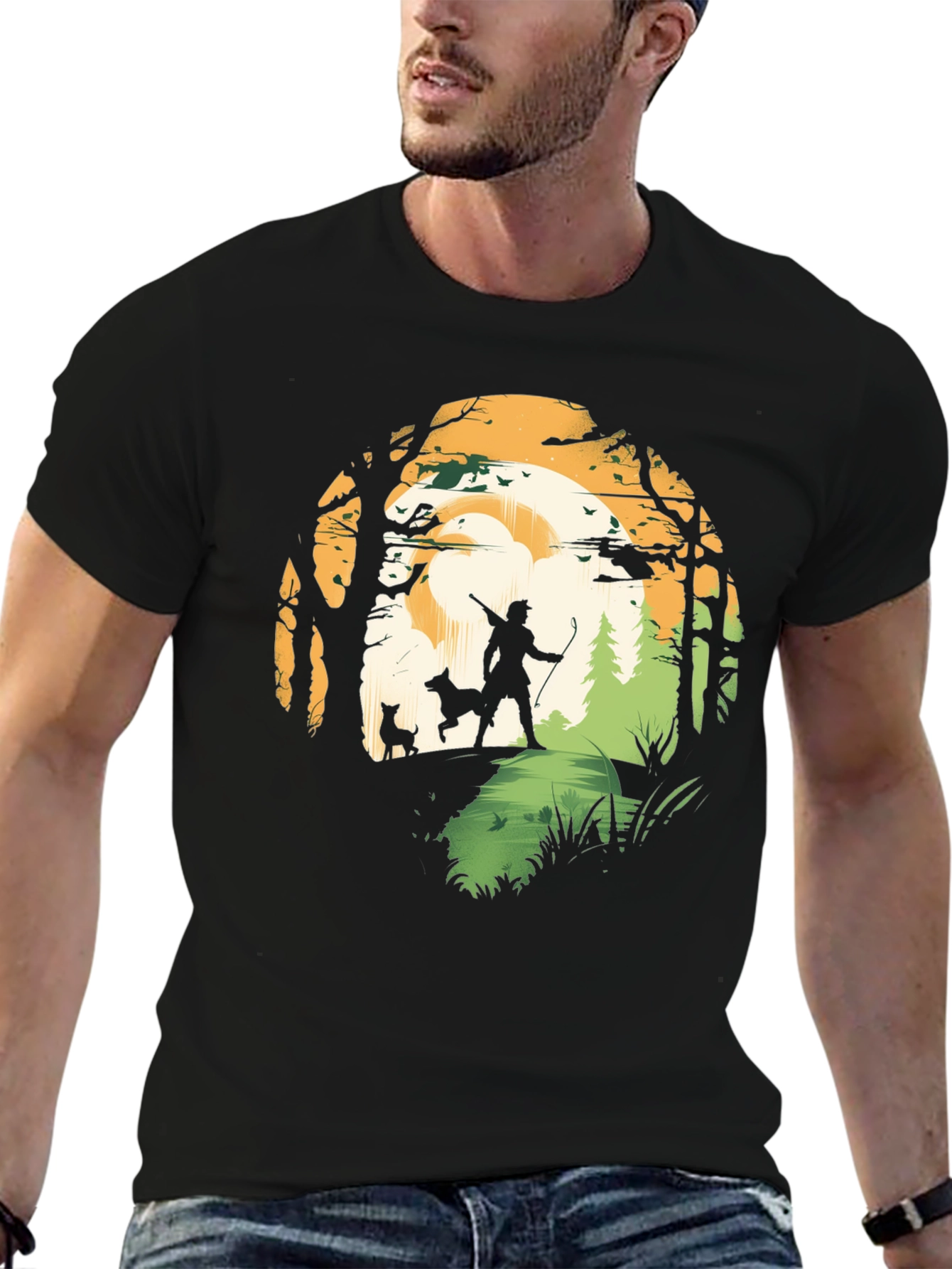 Hunter & Dogs Graphic Tee