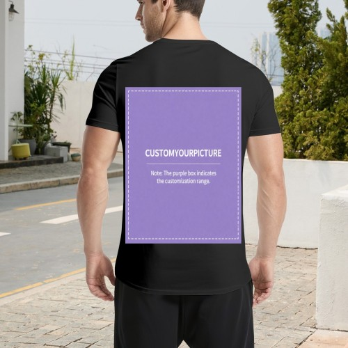 Custom Double?Sided Printed Short Sleeve T?Shirt | Personalized Front & Back Tee, Single Unit