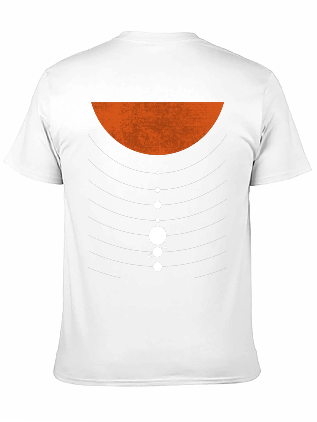 Planetary Orbit Graphic T-Shirt - Black Cotton Blend
