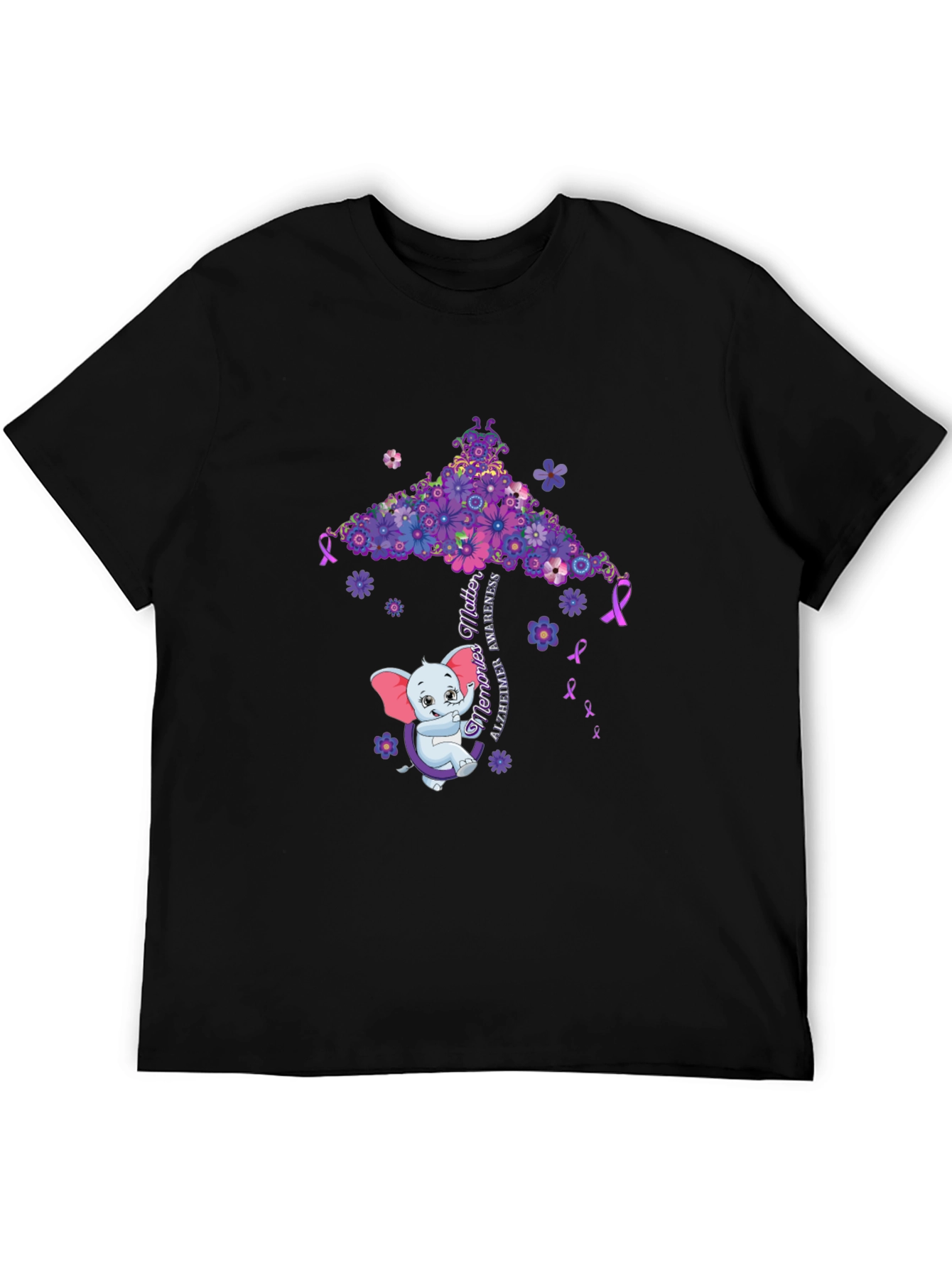 Alzheimers Awareness Elephant T-Shirt