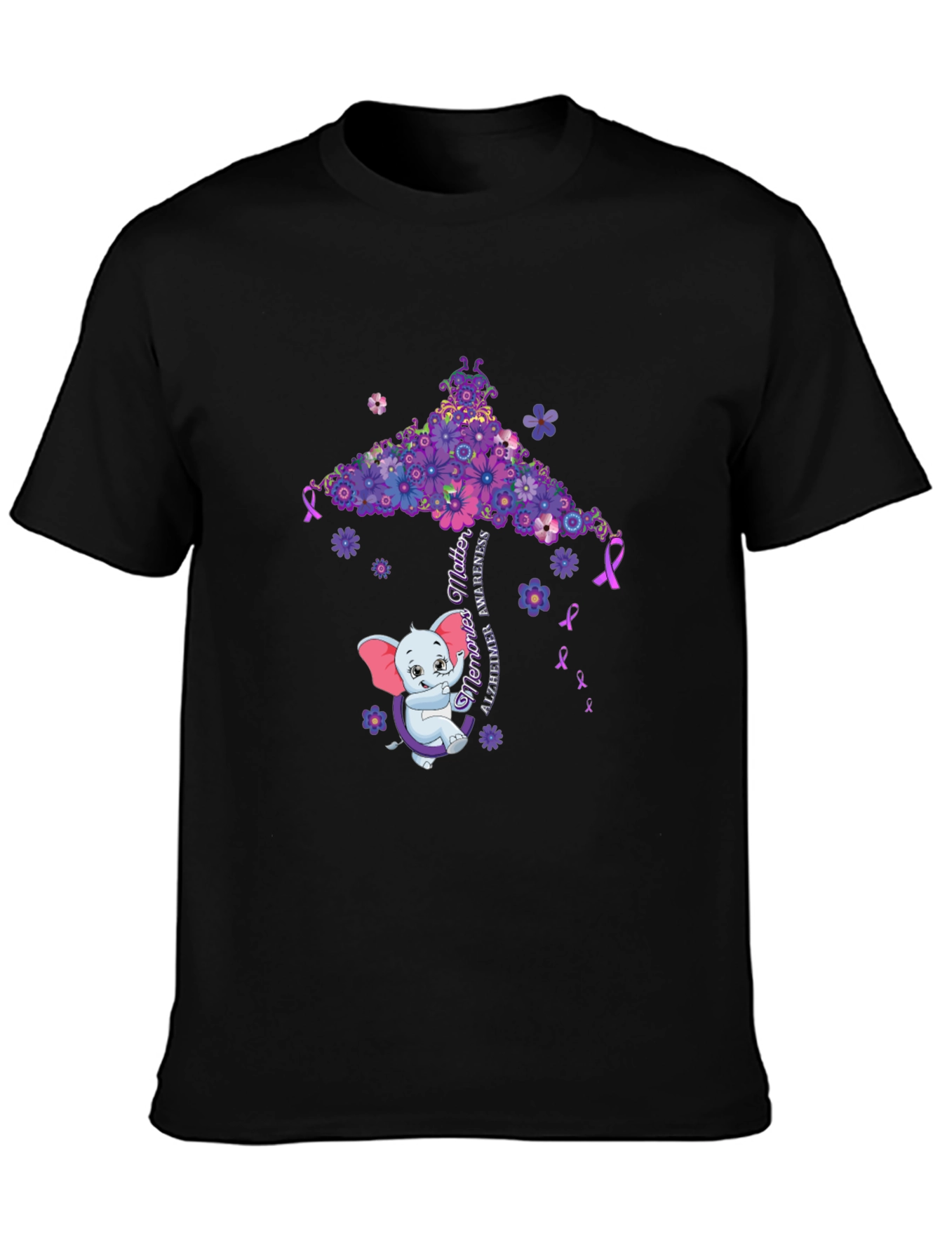Alzheimers Awareness Elephant T-Shirt