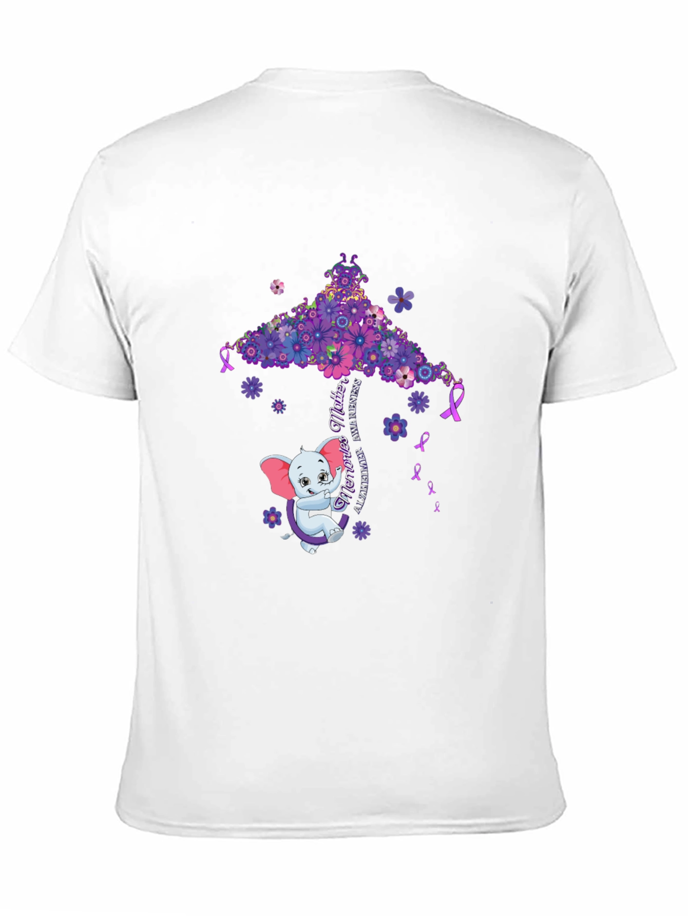 Alzheimers Awareness Elephant T-Shirt
