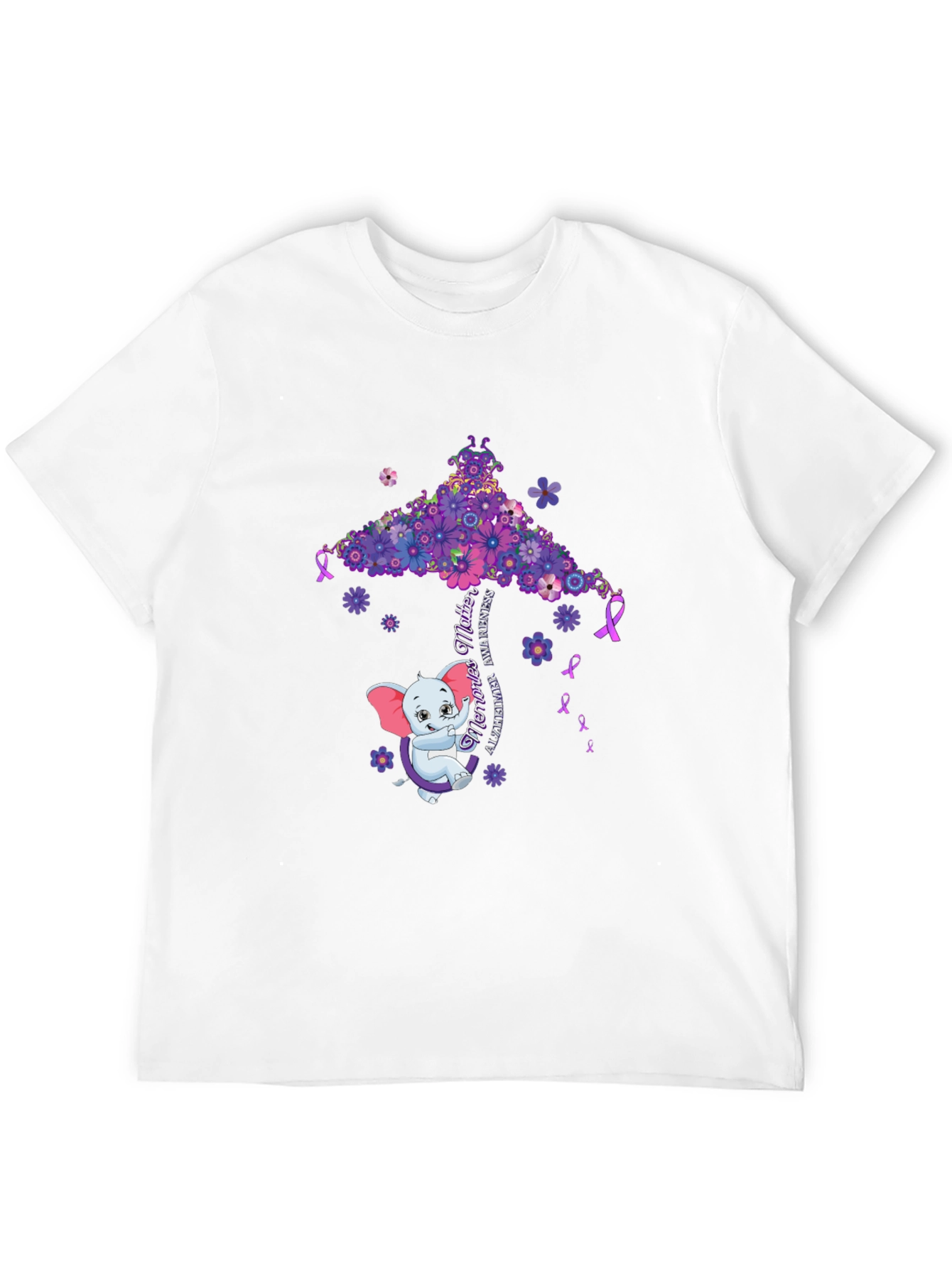 Alzheimers Awareness Elephant T-Shirt