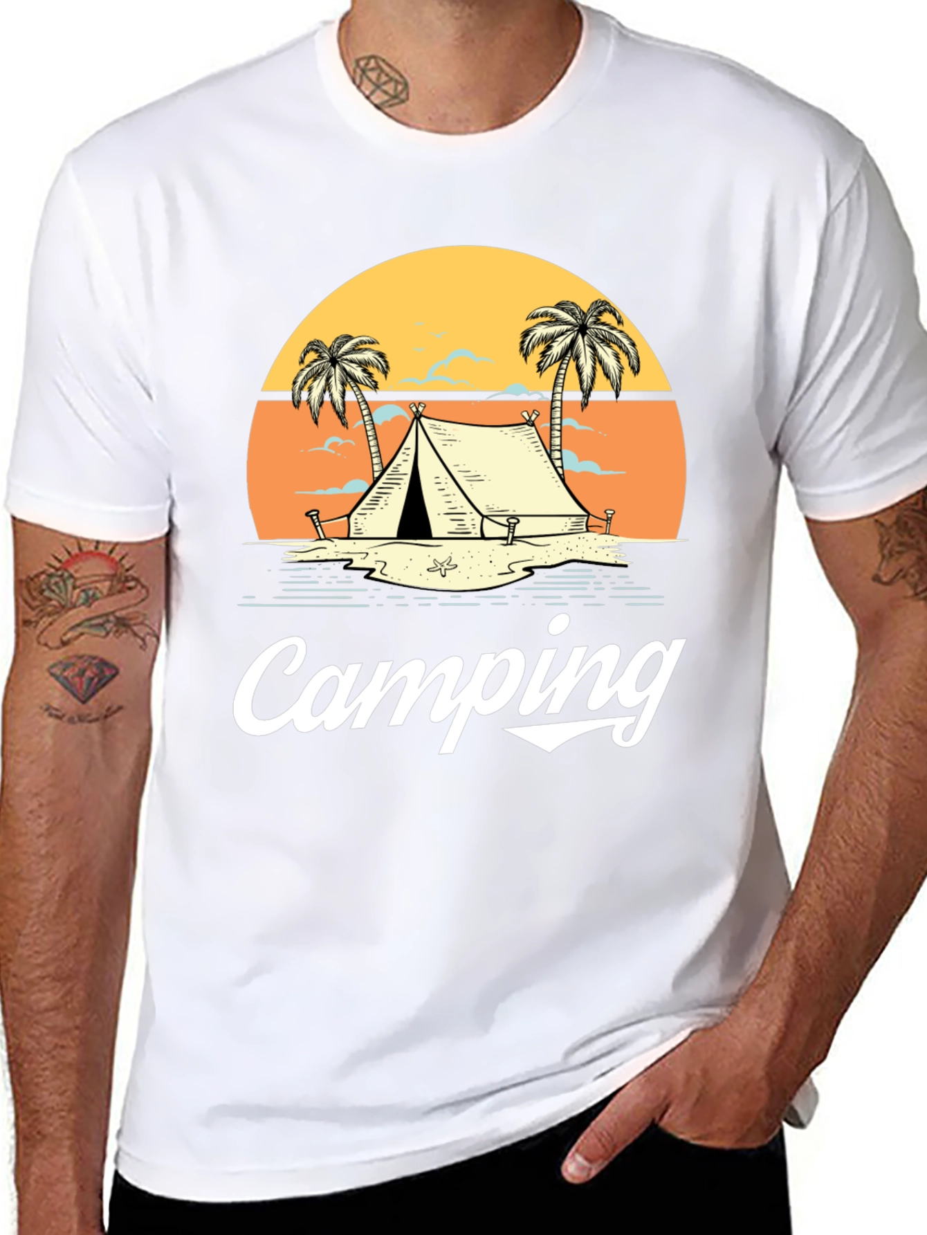 Camping Graphic Tee - Outdoor Adventure Shirt