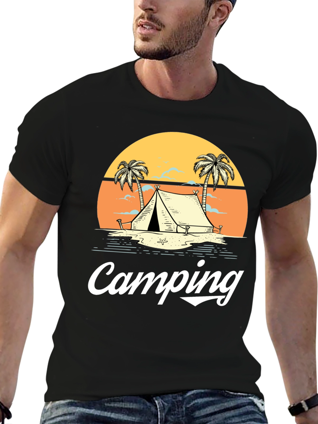 Camping Graphic Tee - Outdoor Adventure Shirt