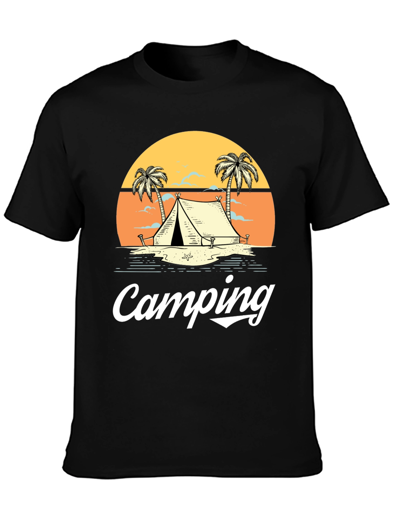 Camping Graphic Tee - Outdoor Adventure Shirt