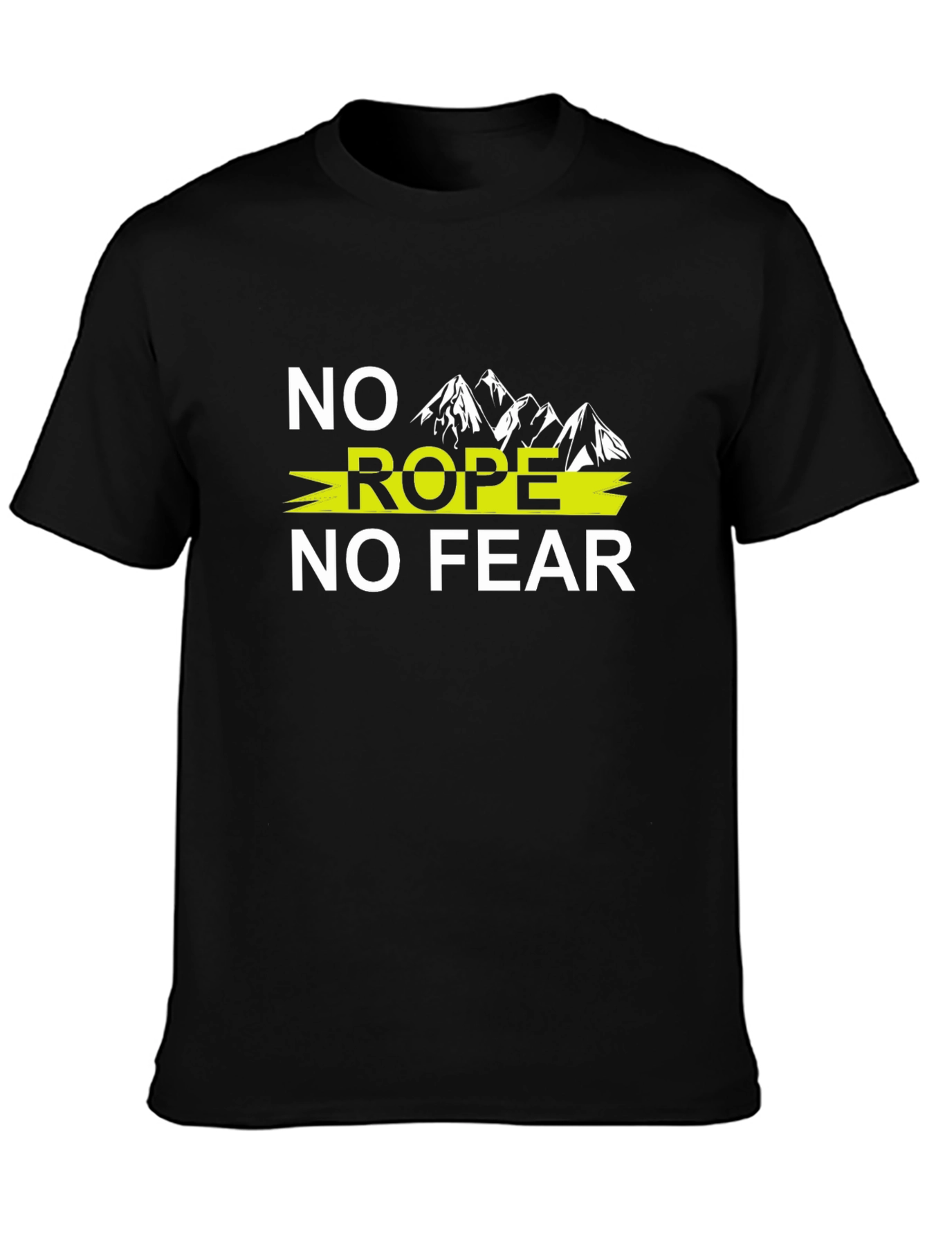 No Rope No Fear Graphic Tee - Black
