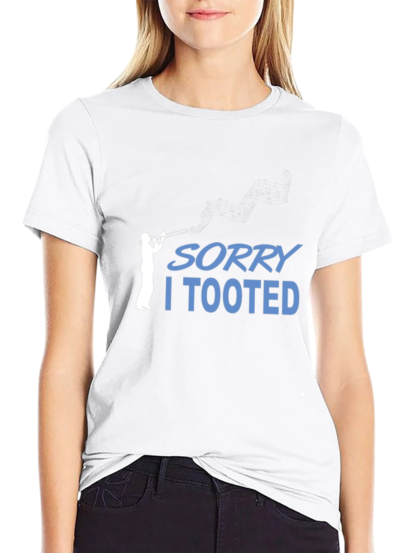 Sorry I Tooted T-Shirt Music Humor Tee